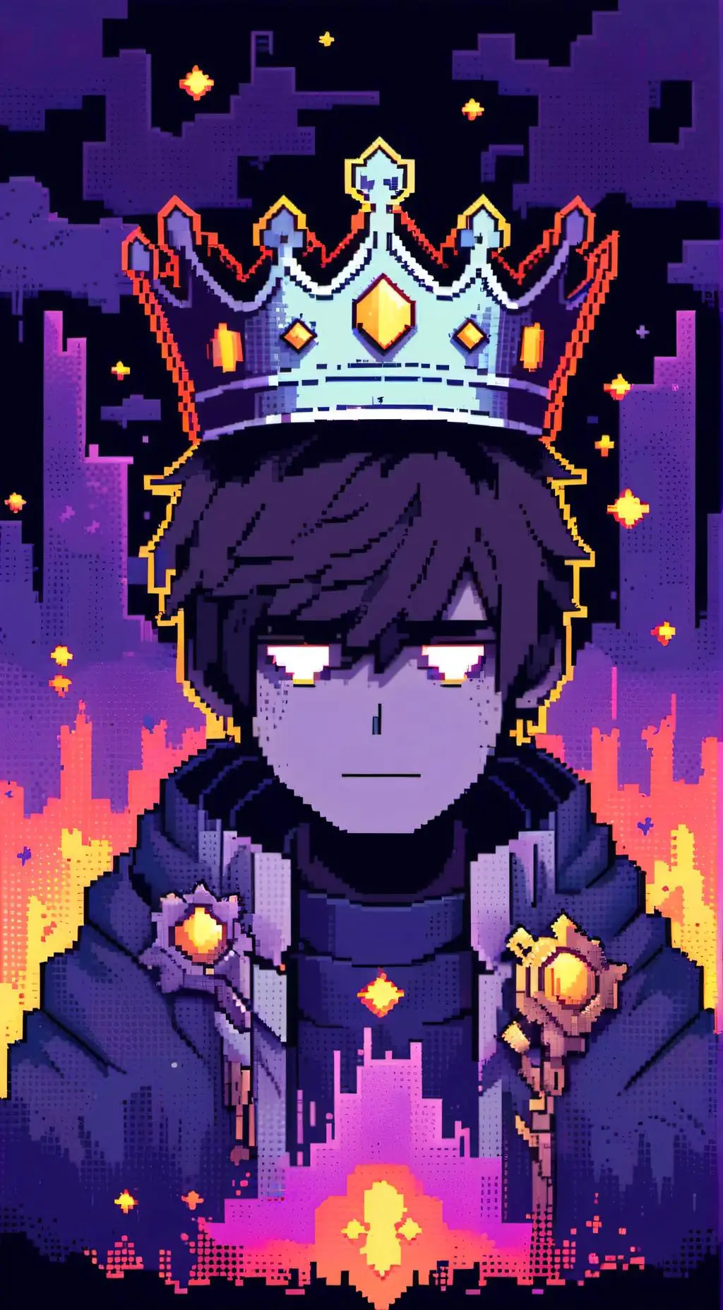 ai character: Herobrine (King) background