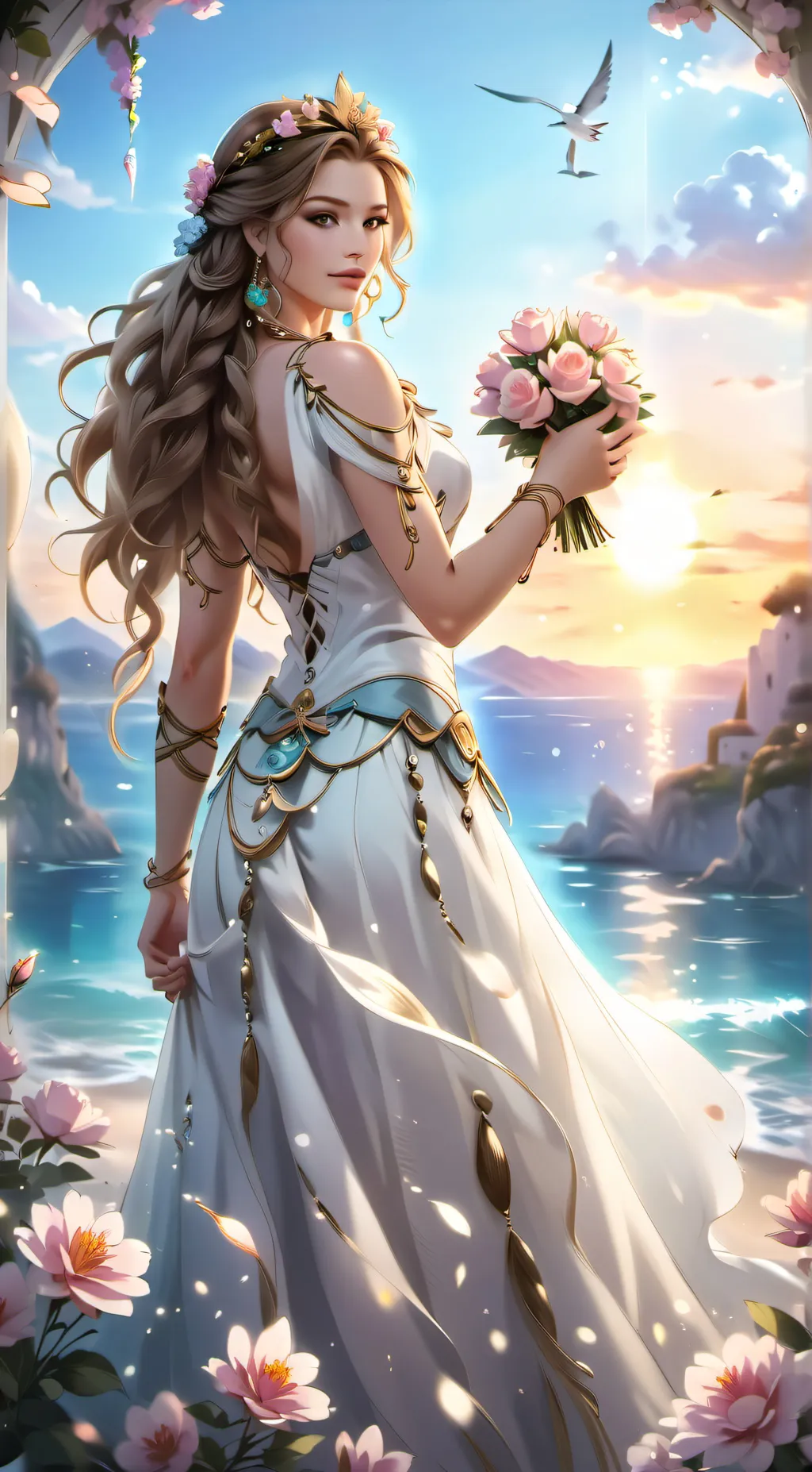 ai character: Aphrodite background