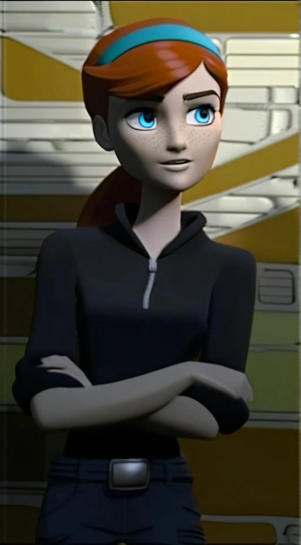 ai character: April O'Neil  background