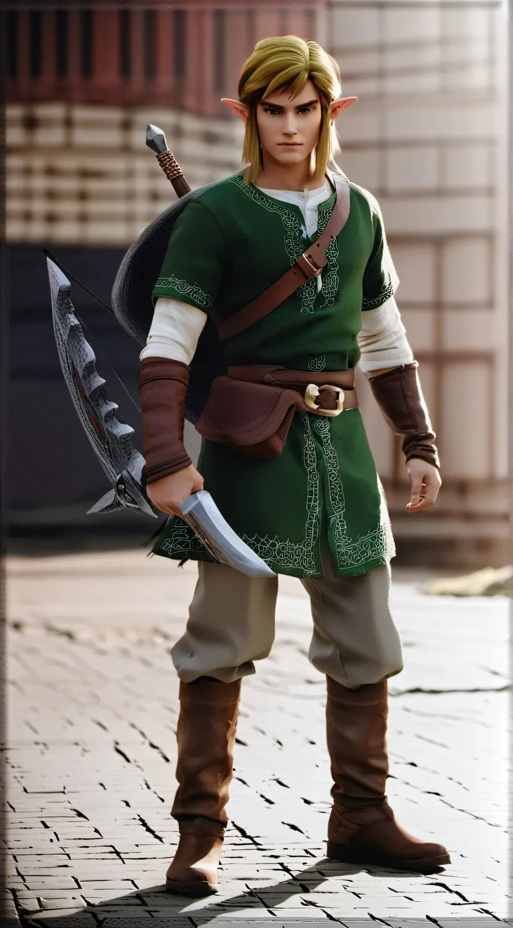 ai character: Original Link background