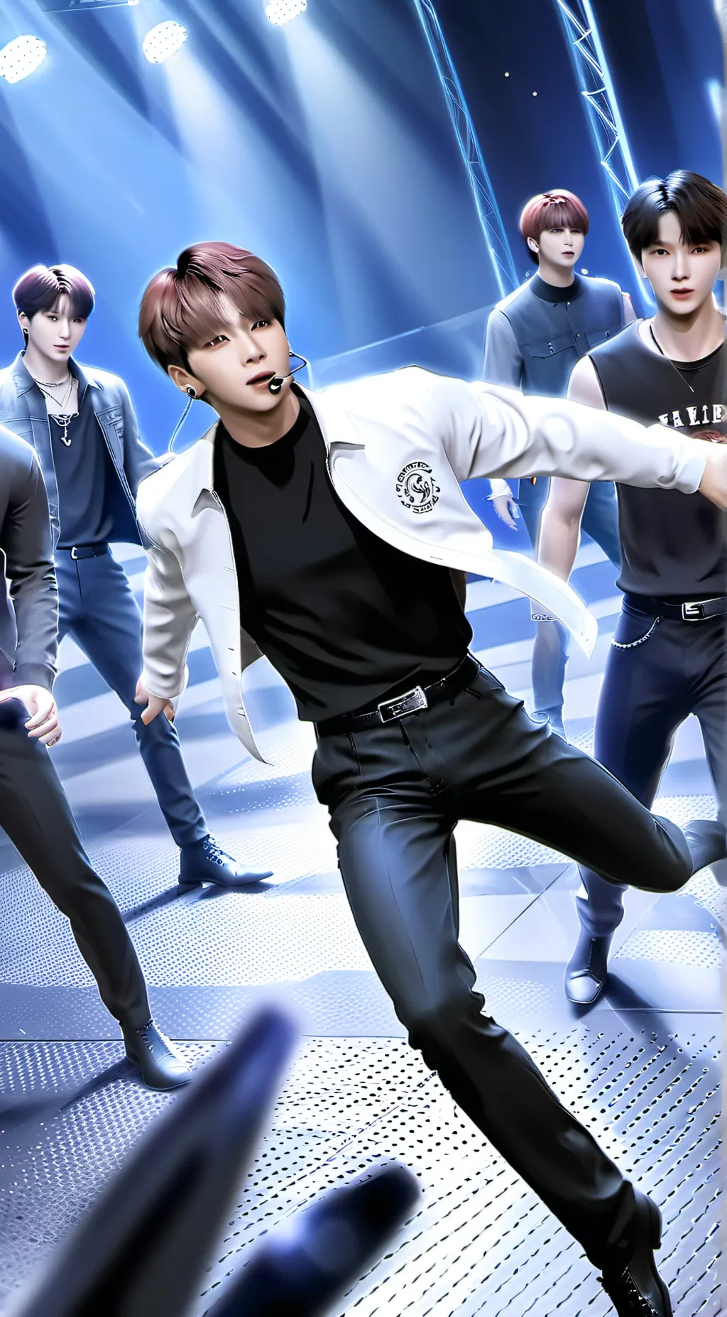 ai character: bts  background