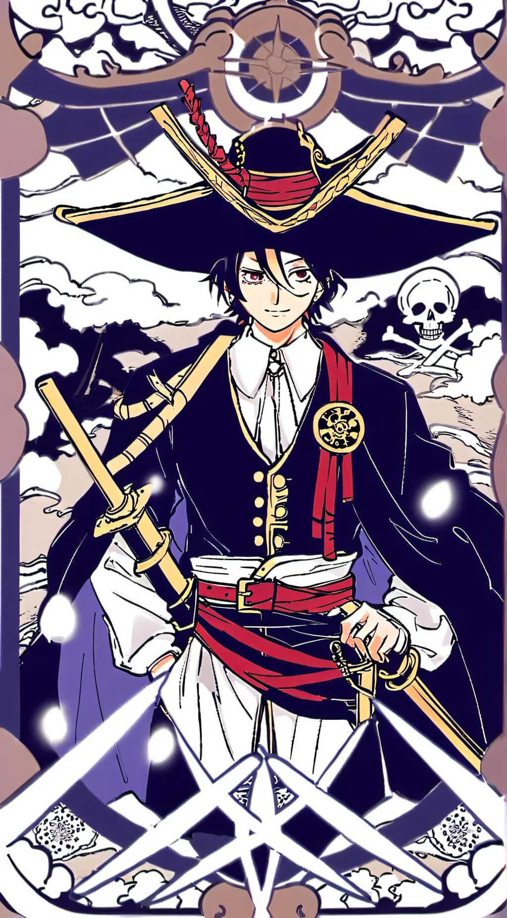 ai character: Onepiece school background
