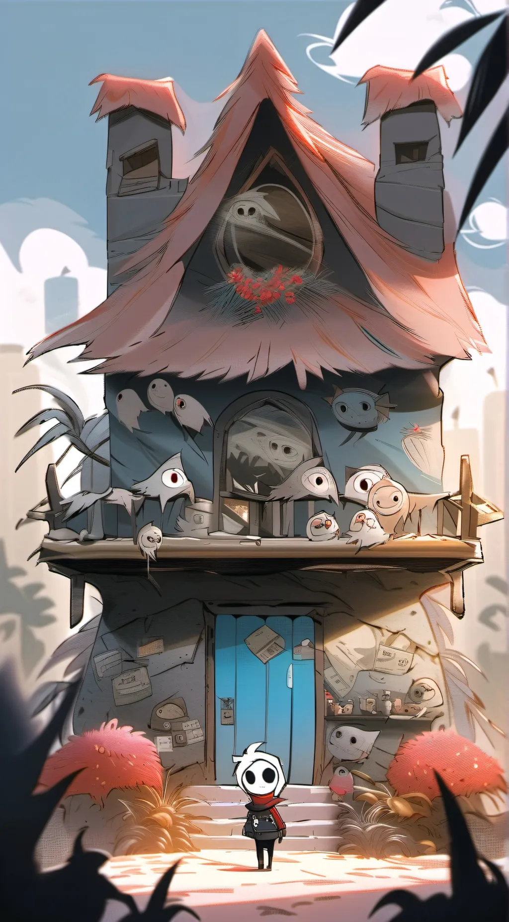 ai character: HH Christmas!  background