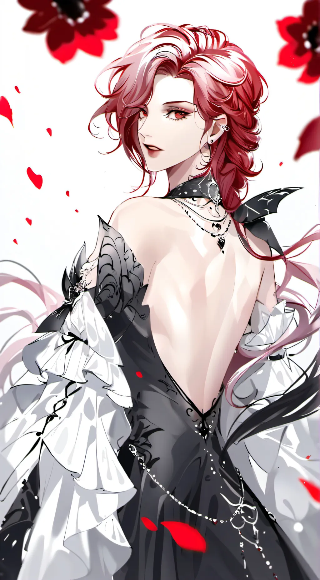 ai character: Rosa Vermillion background