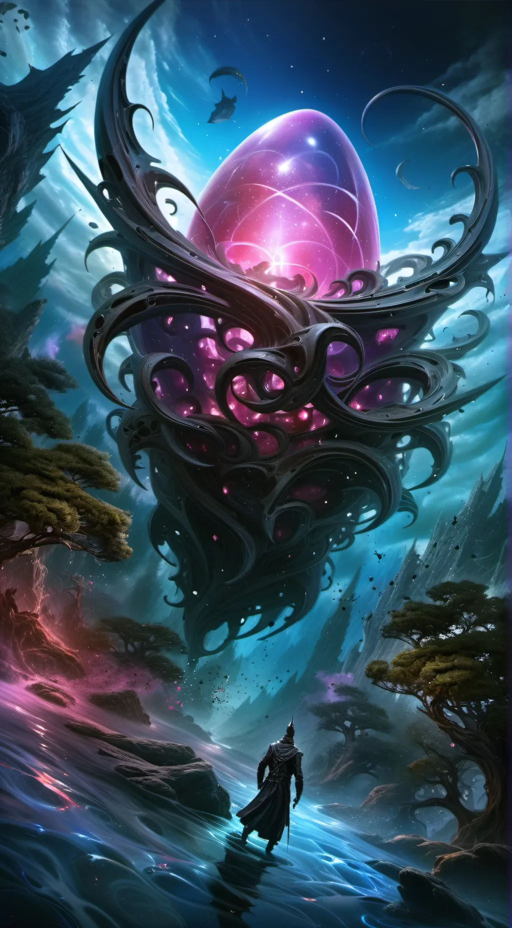 ai character: level up narrator  background