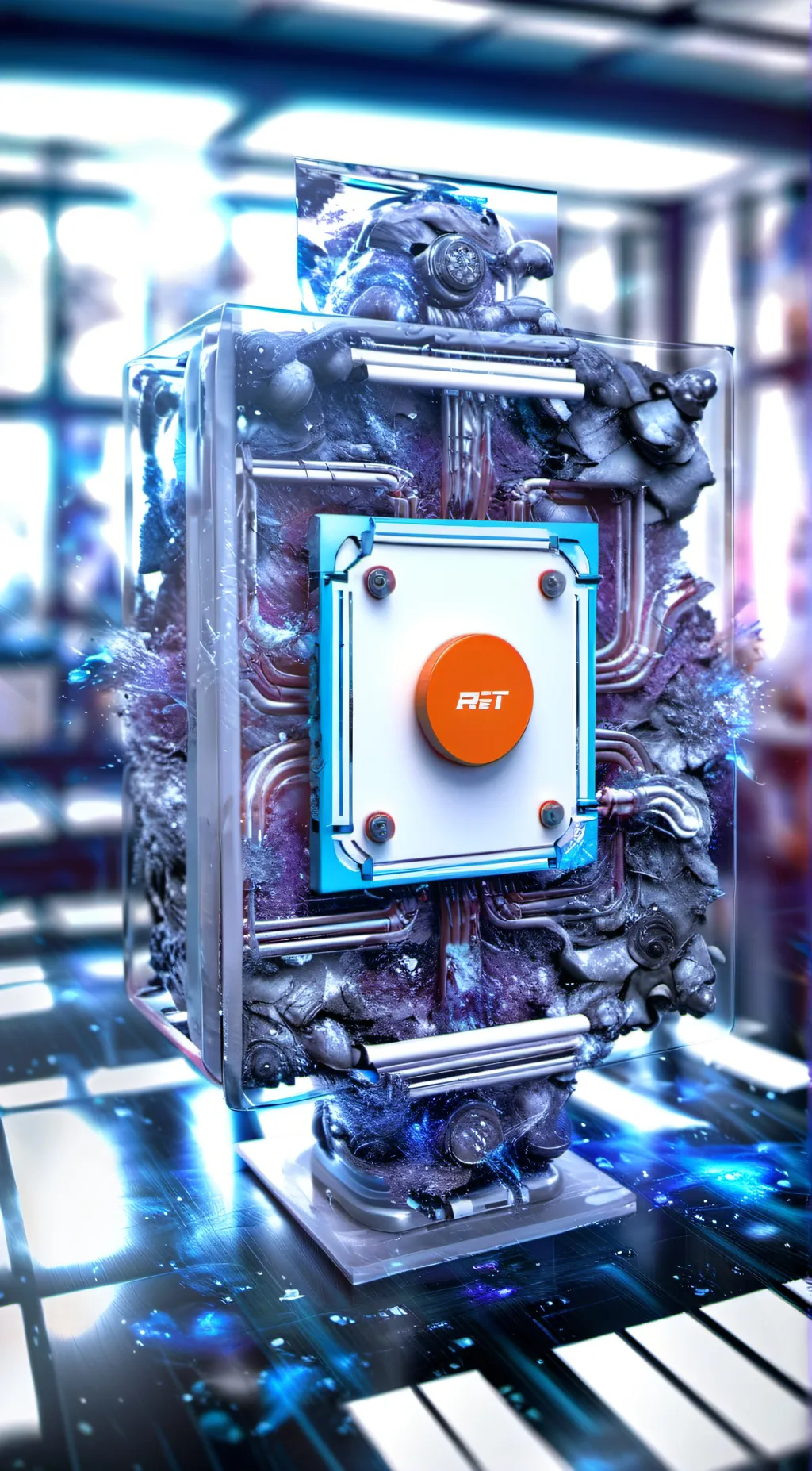 ai character: Button background