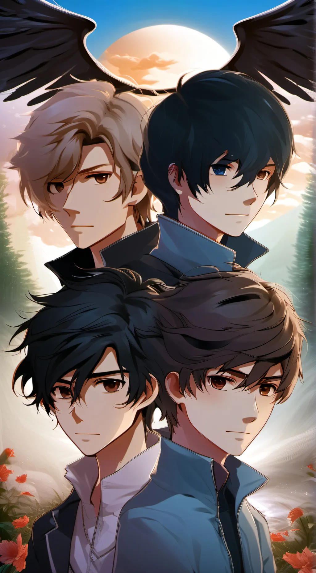 ai character: Max,Dax,Jack,Mac background