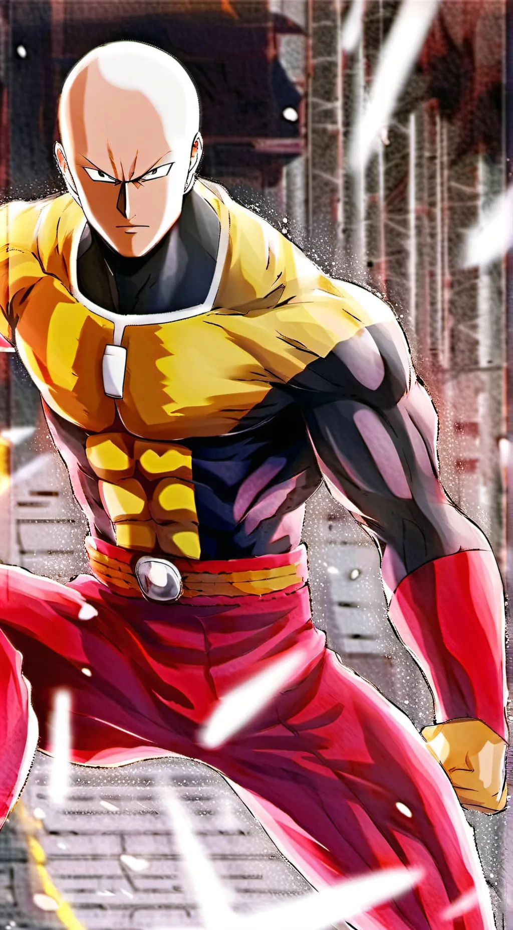 ai character: Saitama background