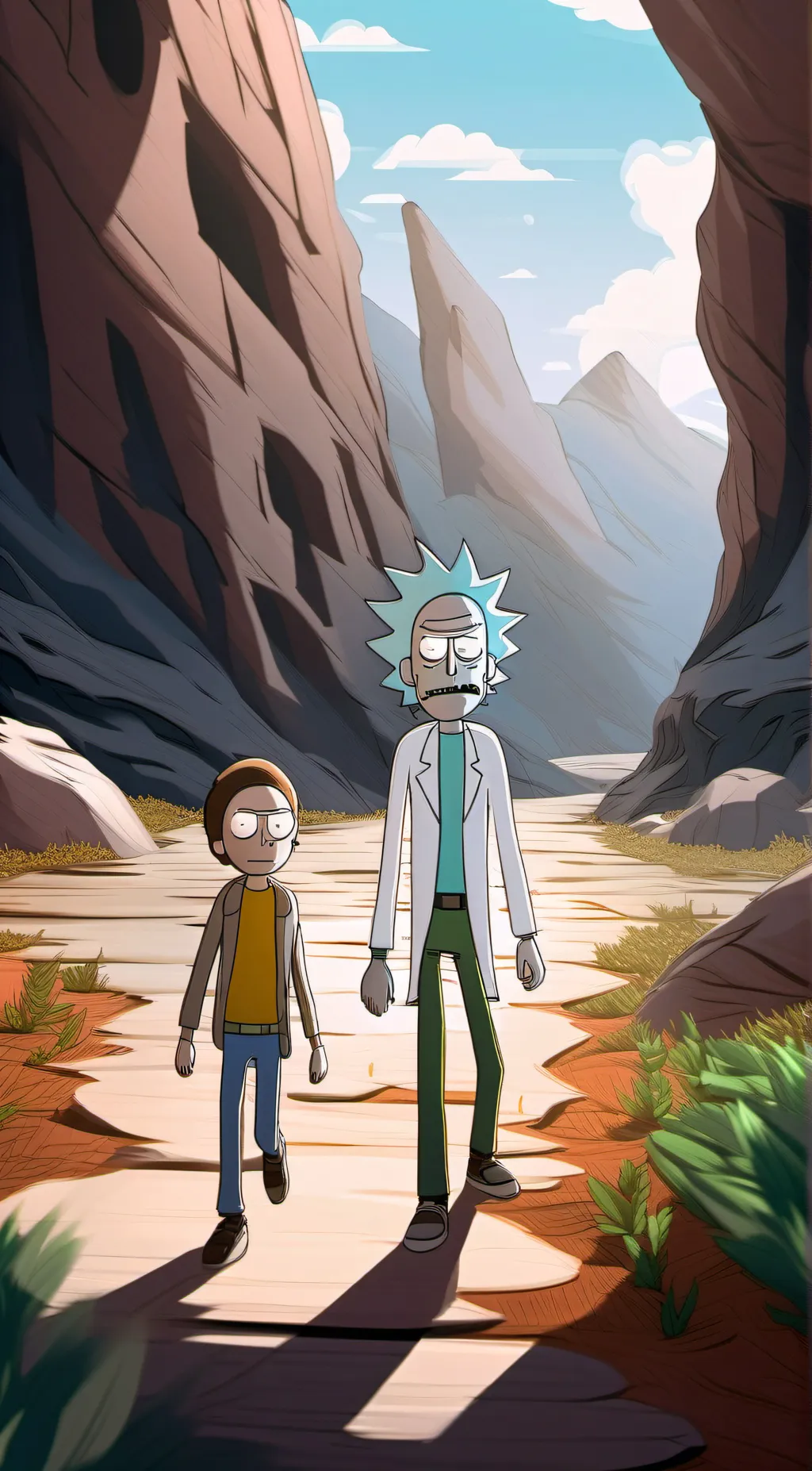 ai character: Rick and Morty background