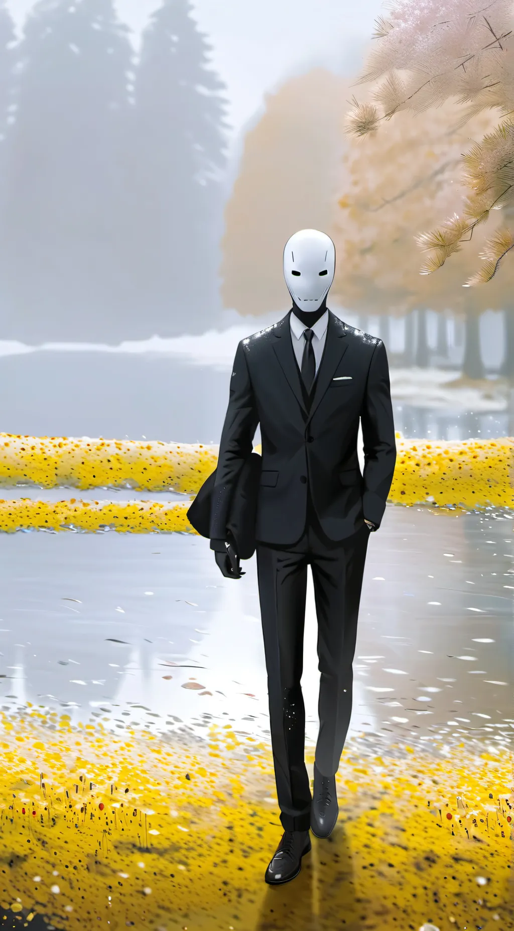 ai character: Slenderman  background