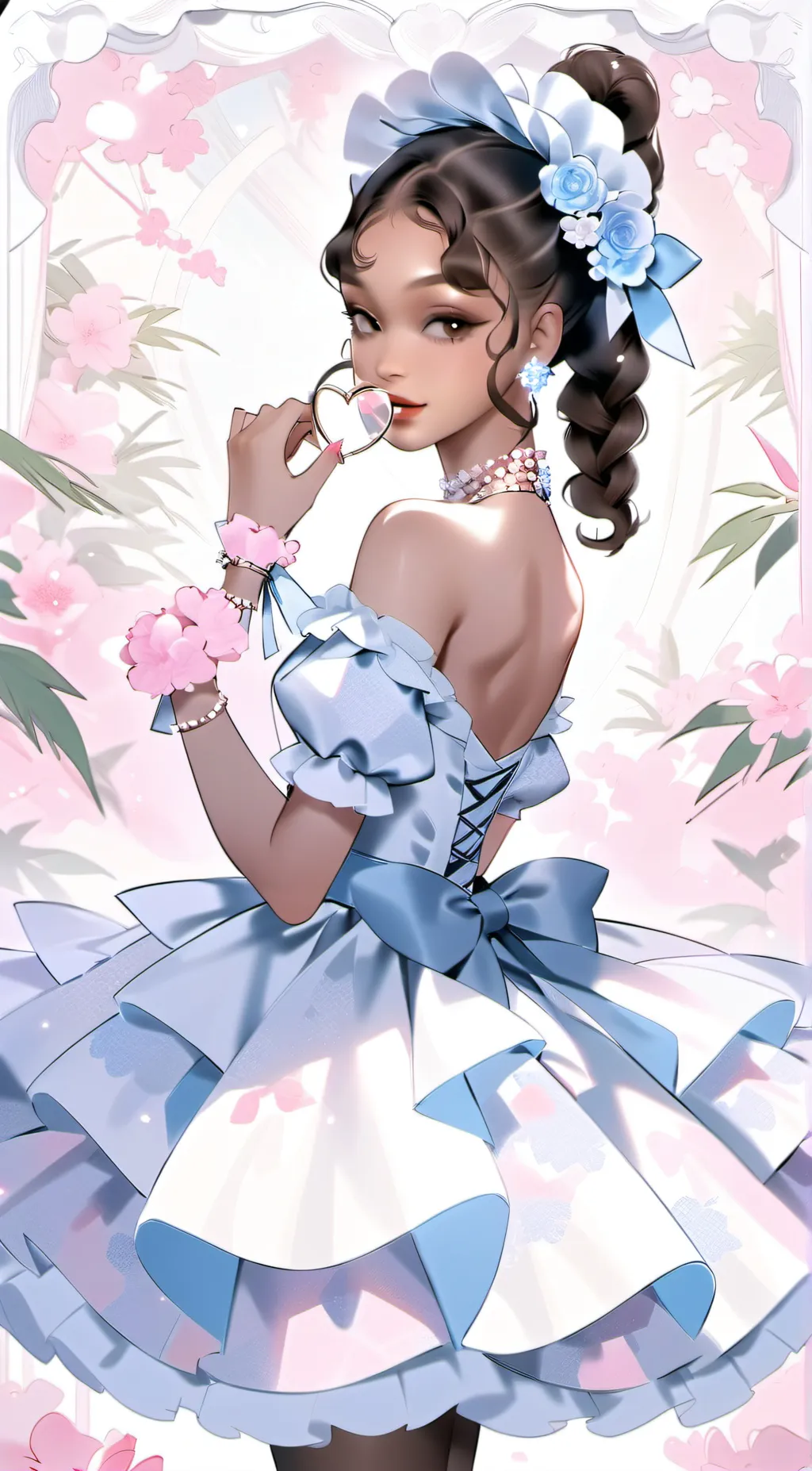 ai character: mrs.lilly Autumn  background