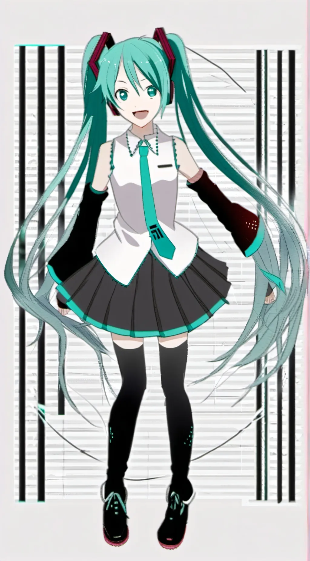 ai character: Hatsune Miku background