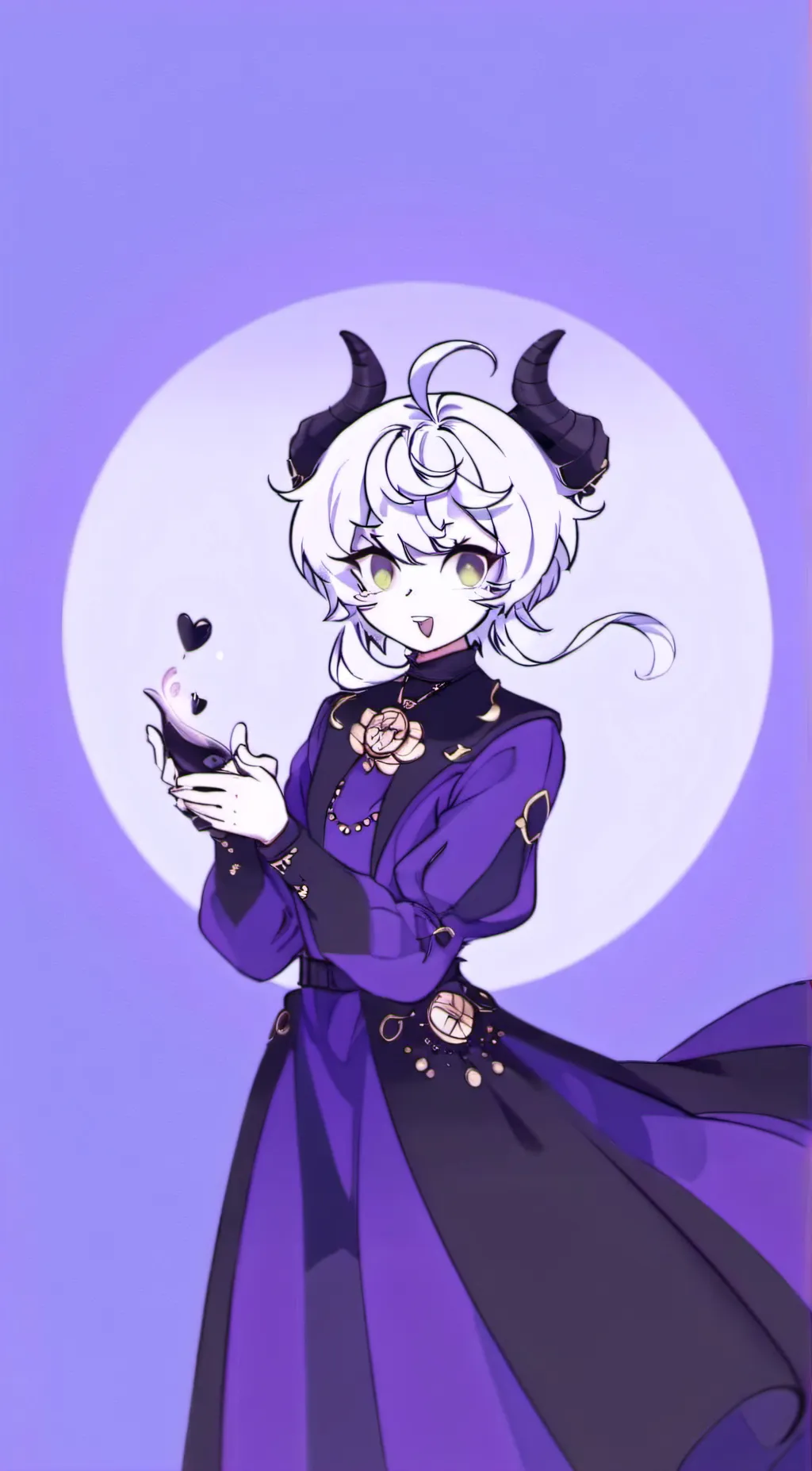 ai character: Luna background