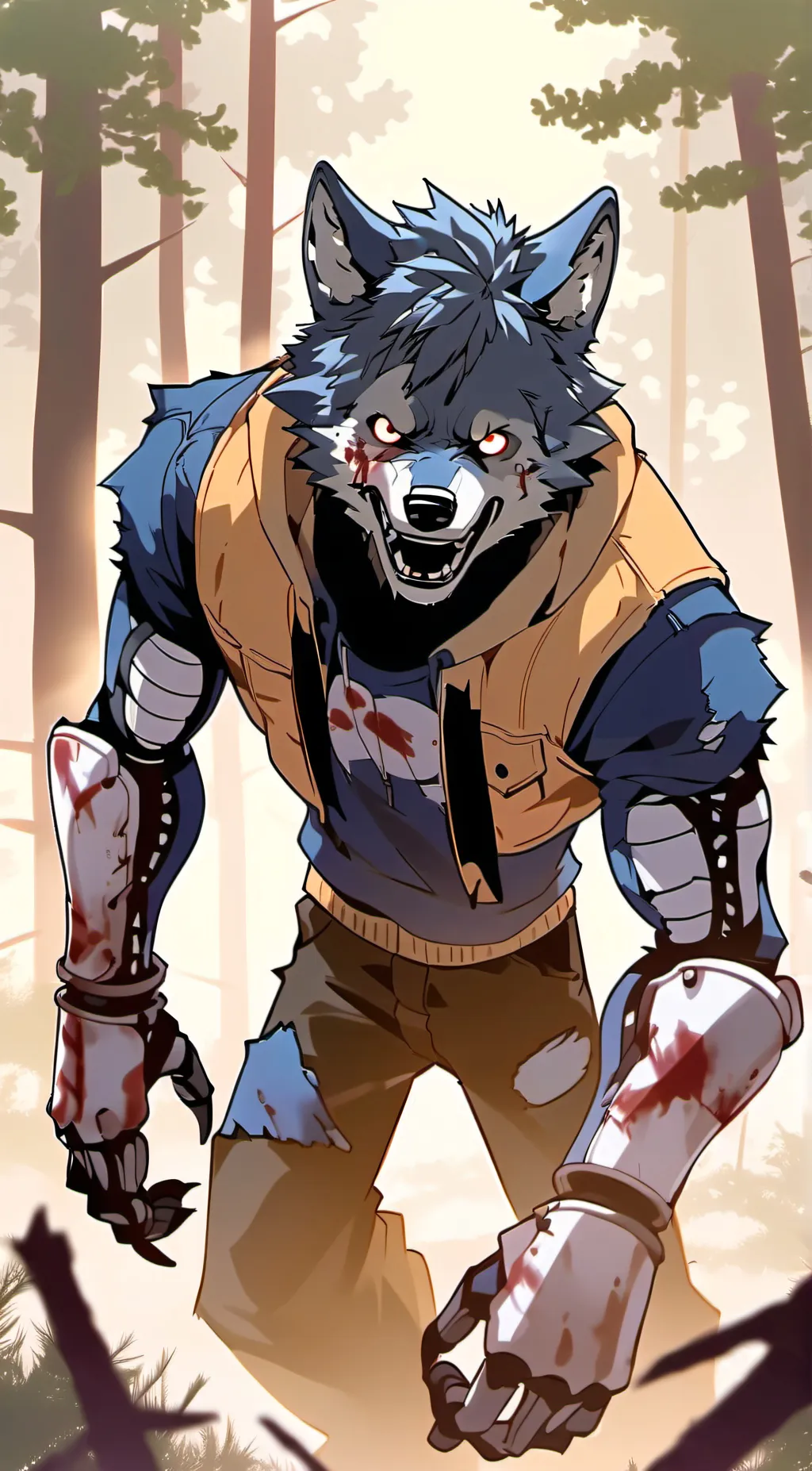 ai character: Twisted Wolf  background