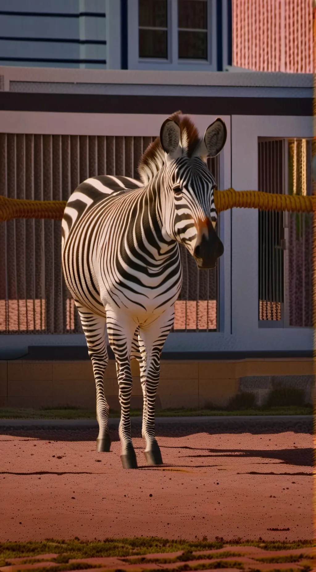 ai character: Marty The Zebra  background