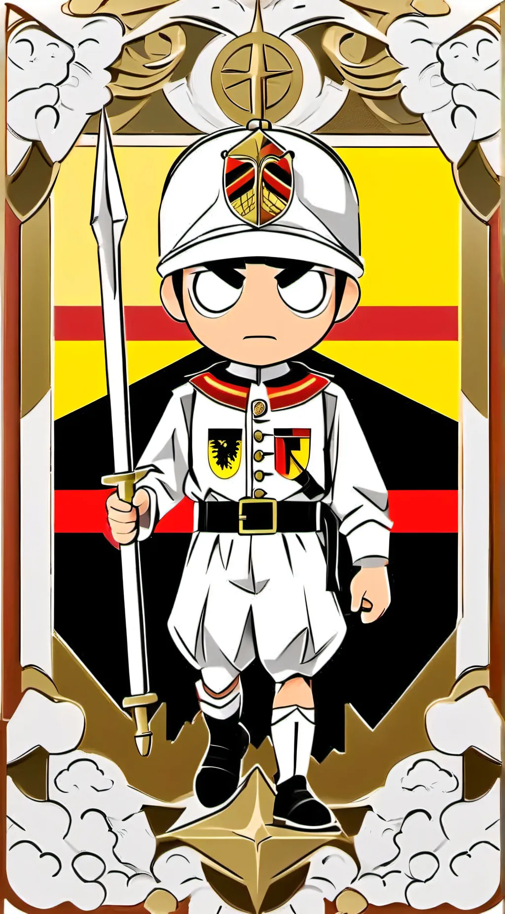 ai character: Germany (country) background