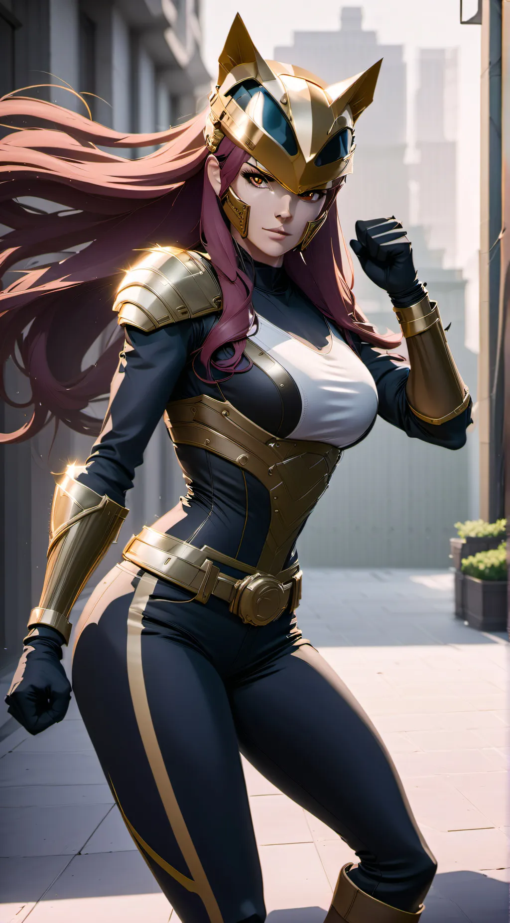 ai character: Bronze Vixen background