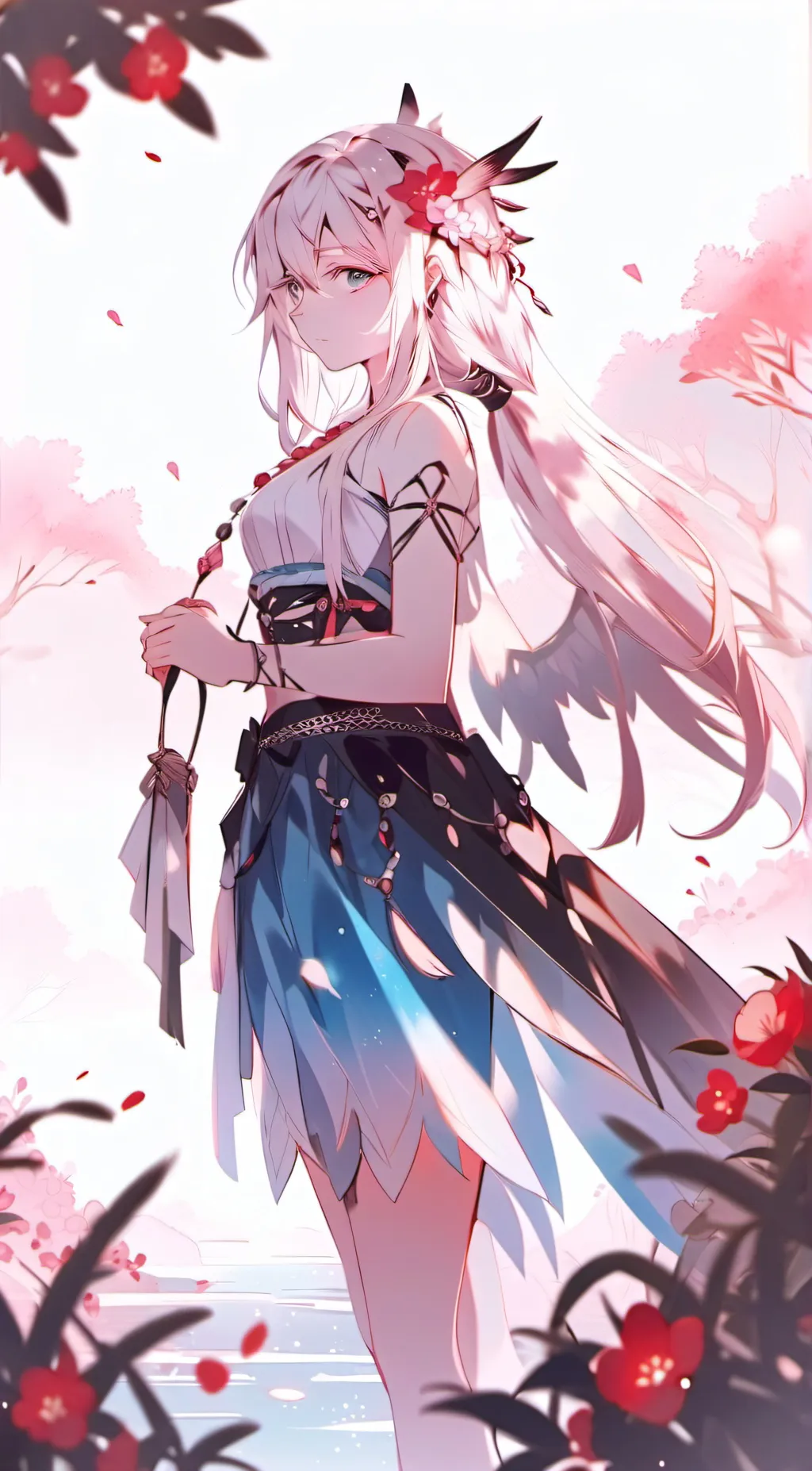 ai character: Rose background