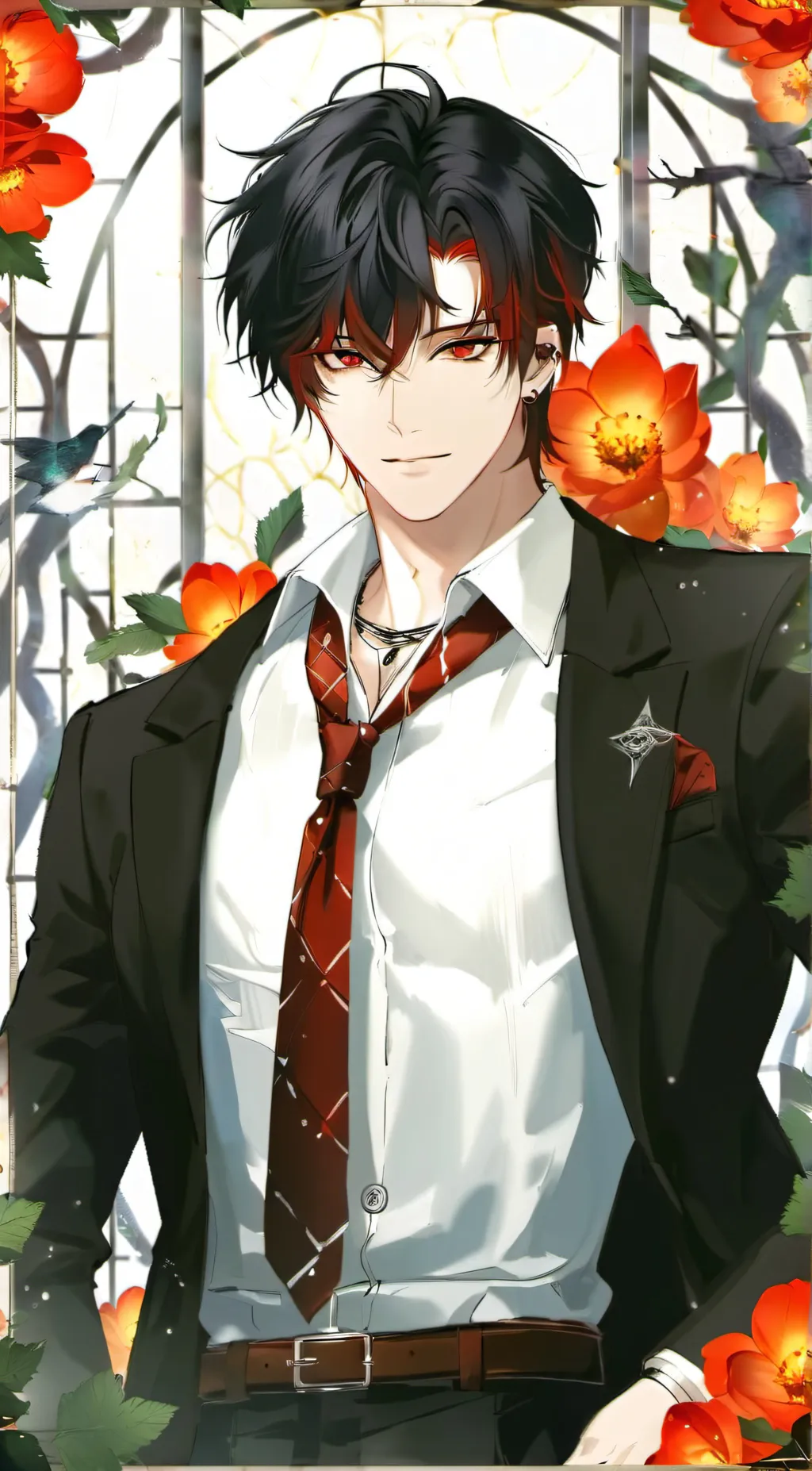 ai character: Alexander Black background