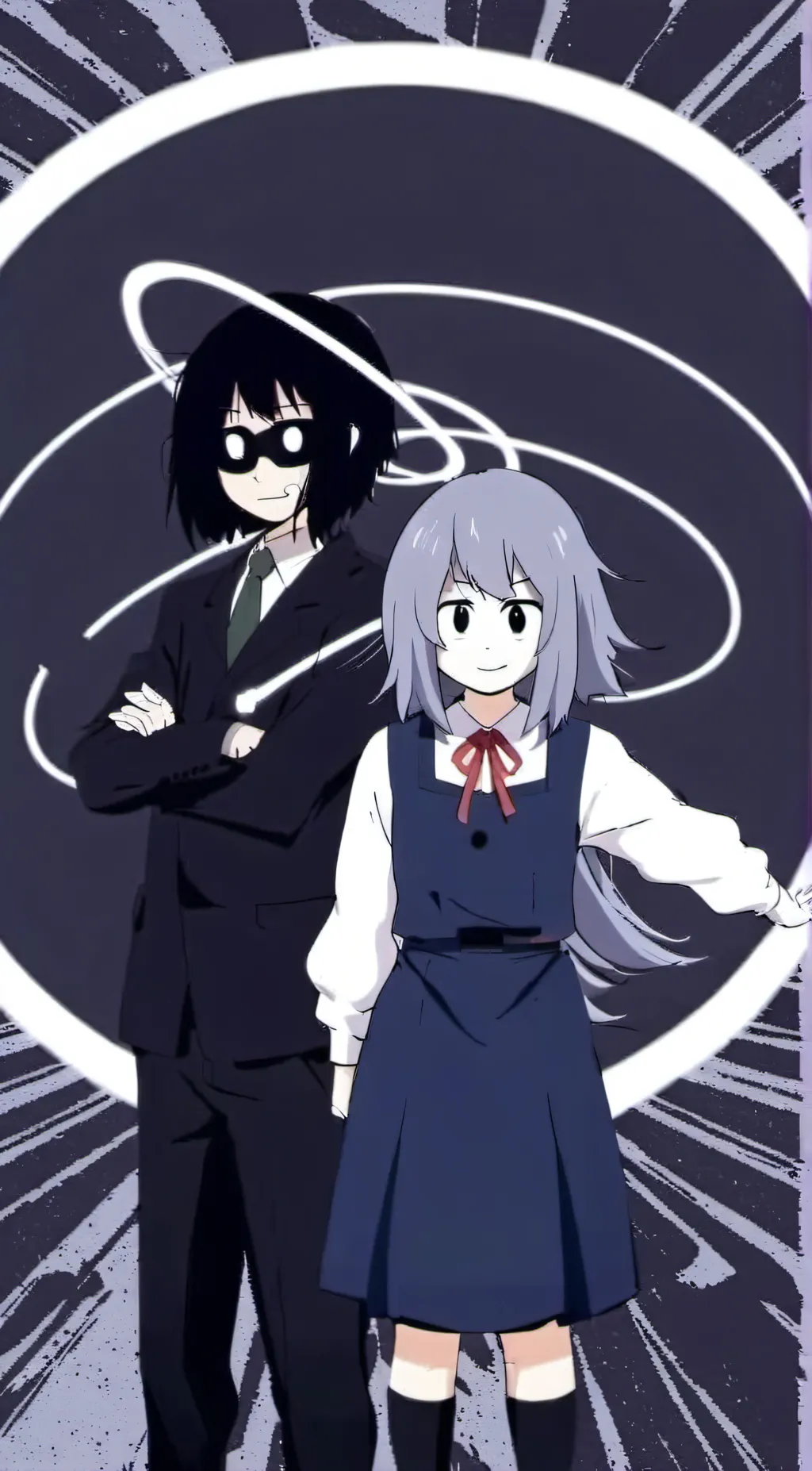 ai character: Mrs circle x mr ci background