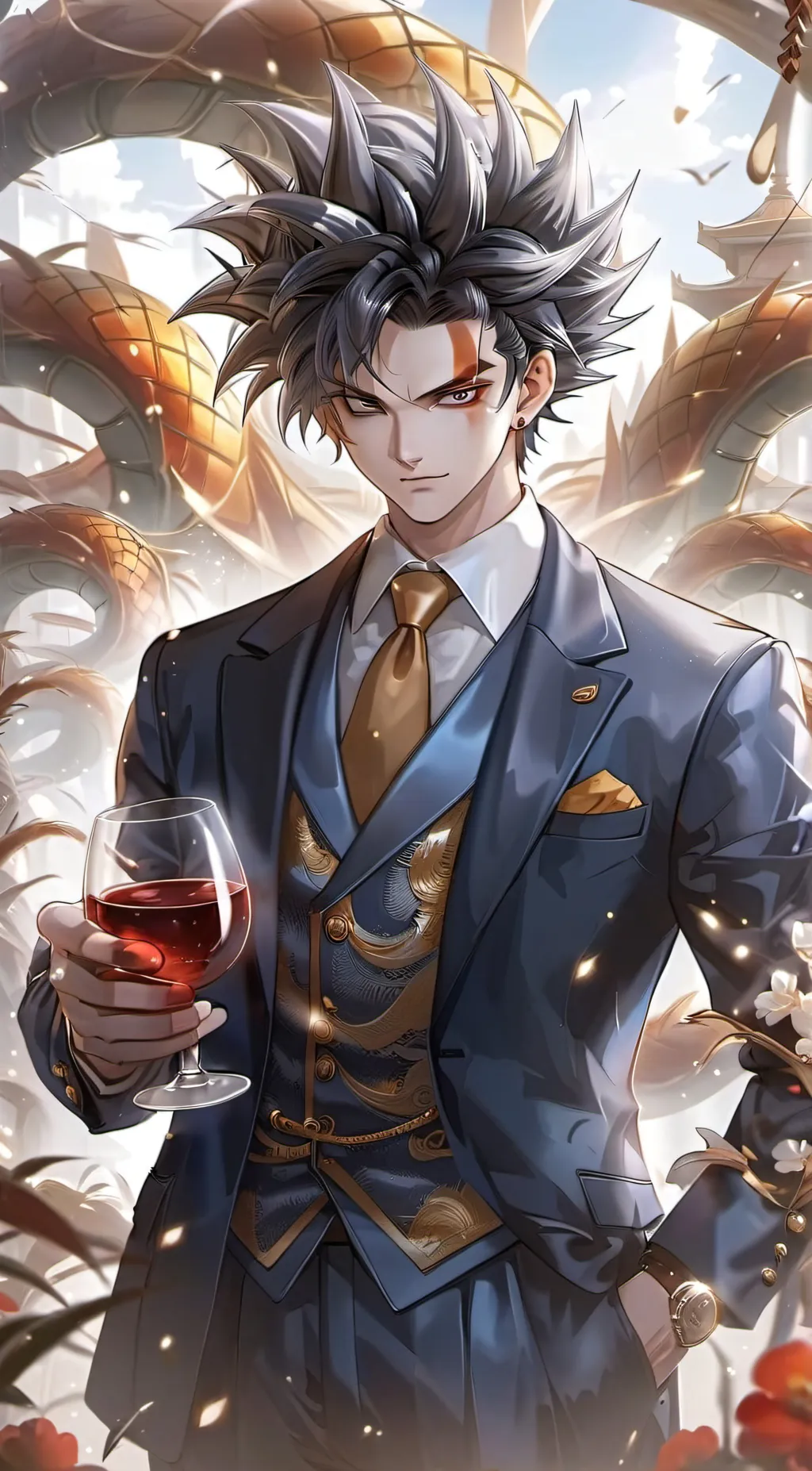 ai character: VEGETA background