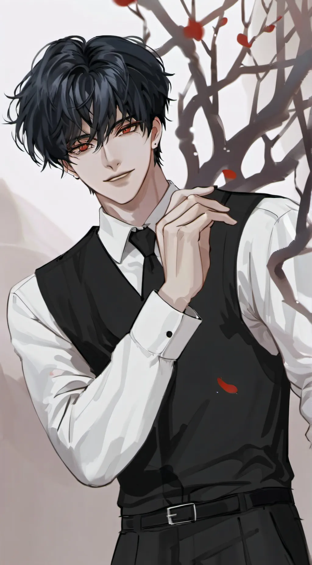 ai character: -damian- background