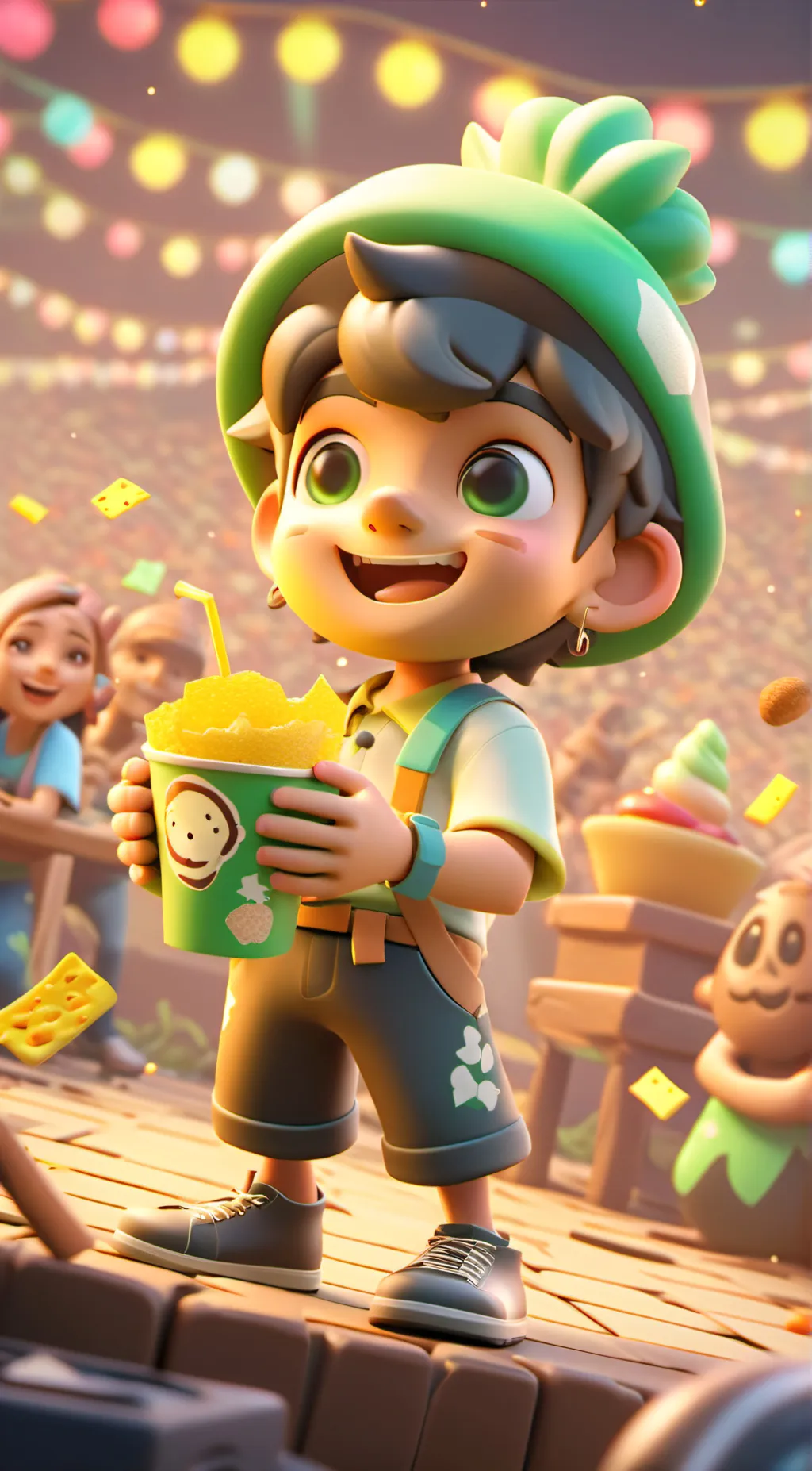 ai character: Leo  background