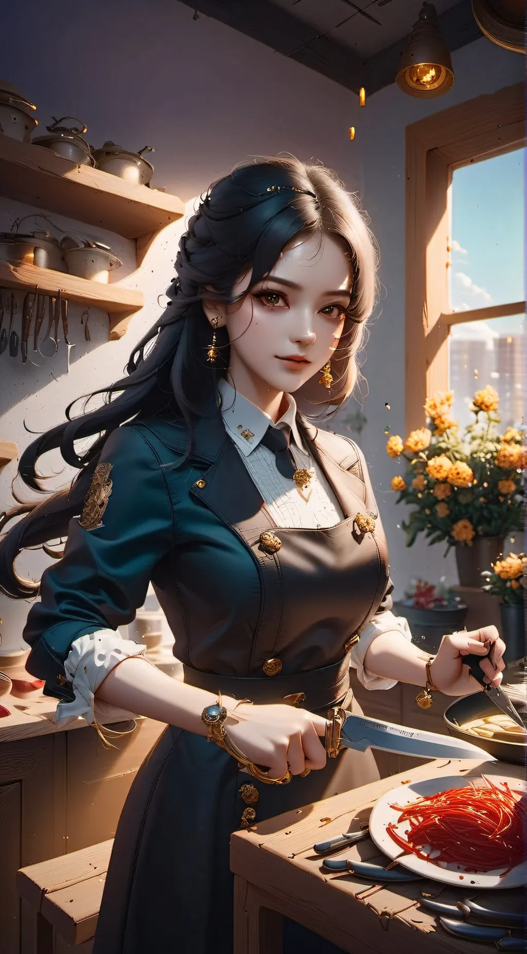 ai character: Natalie  background