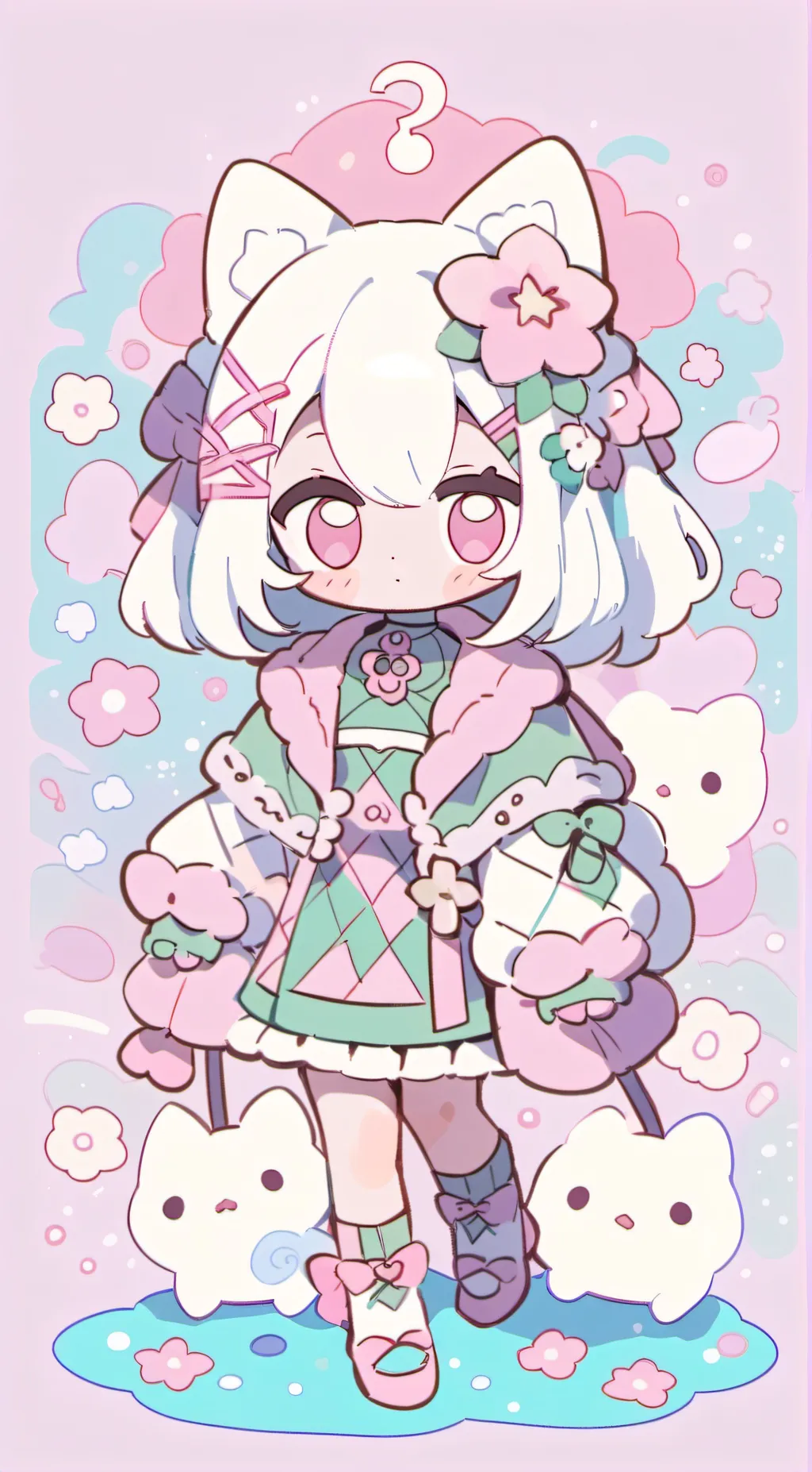 ai character: Blossom background