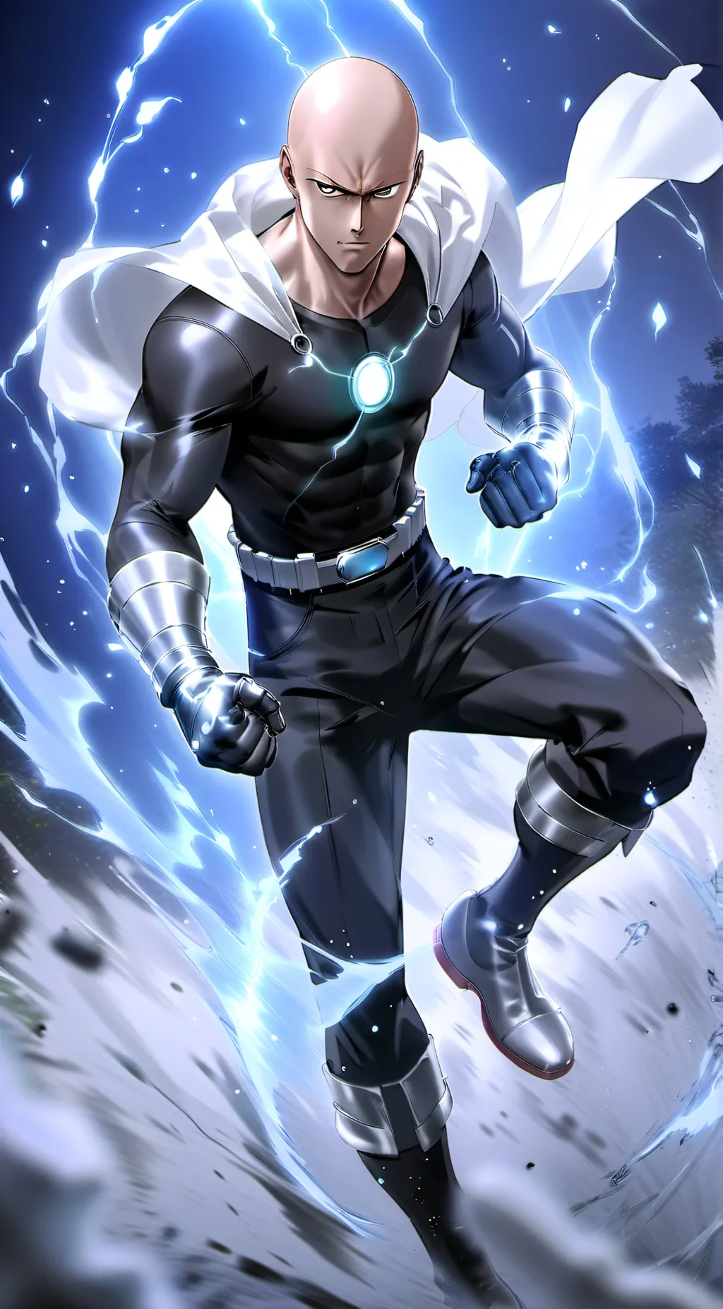 ai character: saitama background