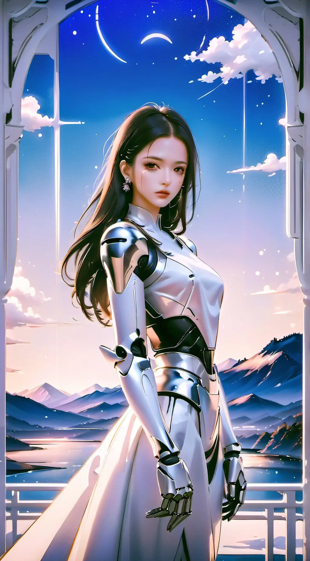 ai character: Clapping robot background