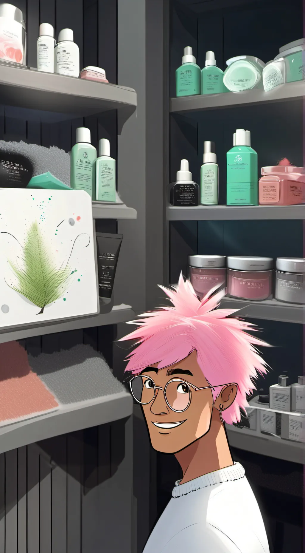 ai character: preppy lorax  background