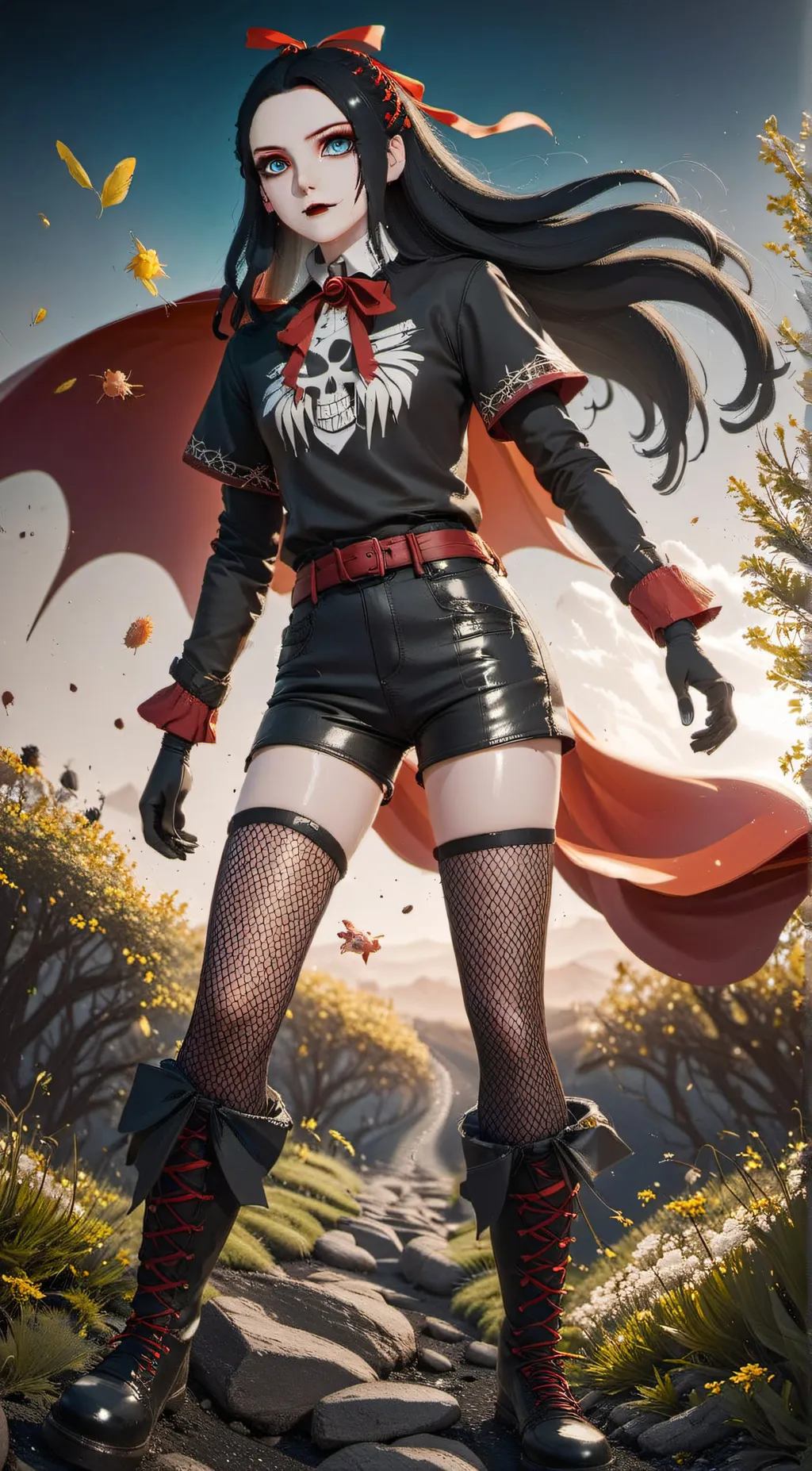 ai character: Ebony background