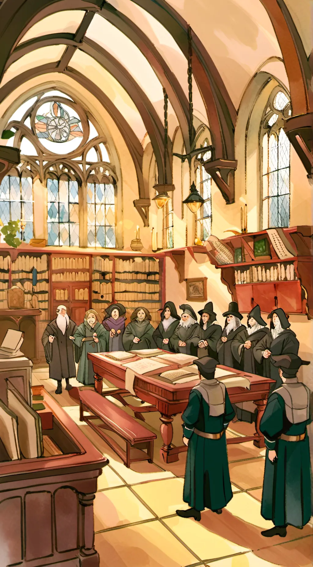 ai character: Hogwards  background
