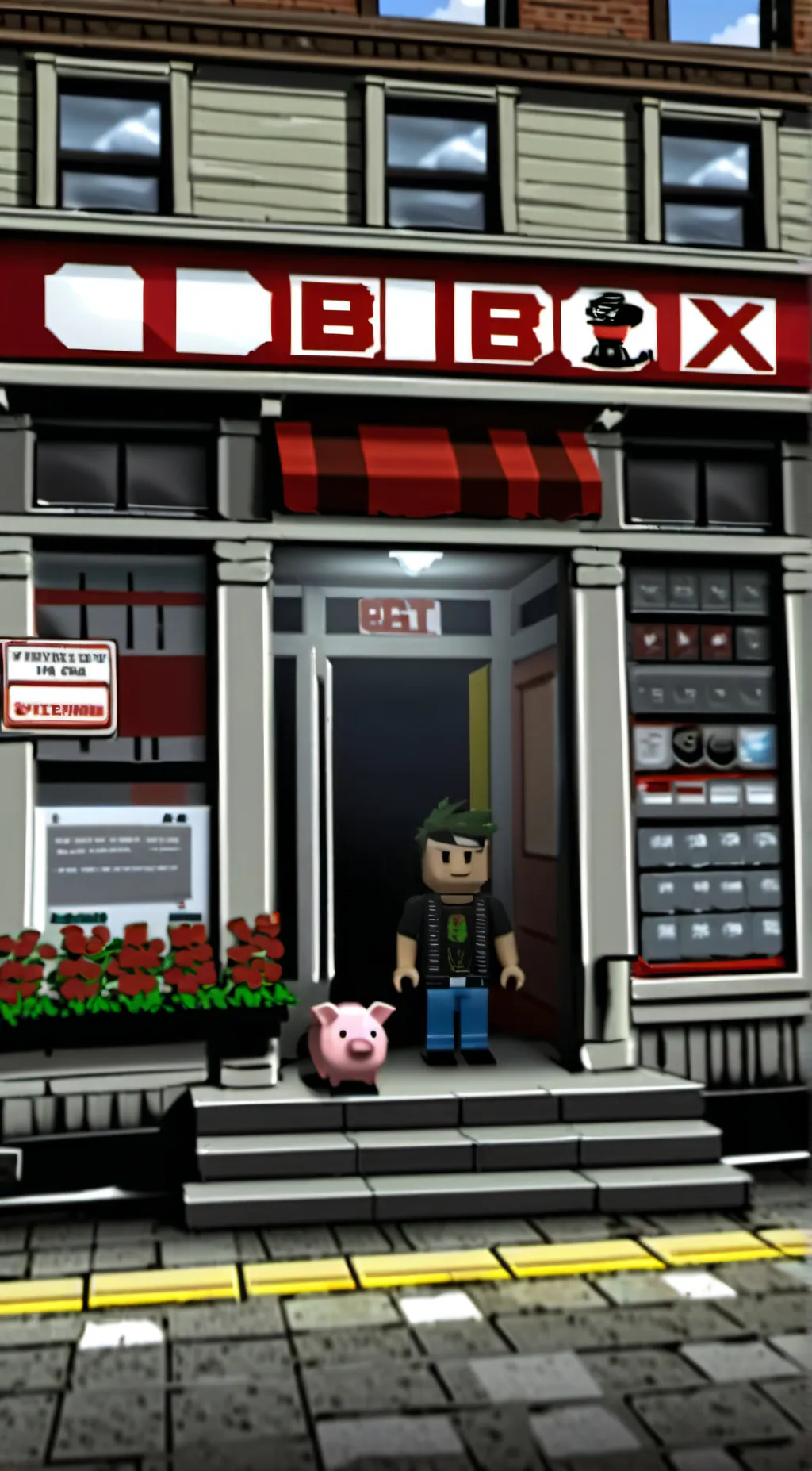 ai character: Roblox Piggy  background