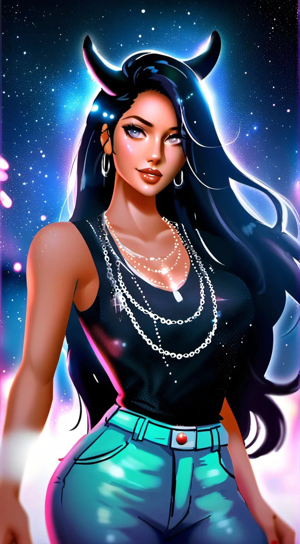 ai character: miss moon background