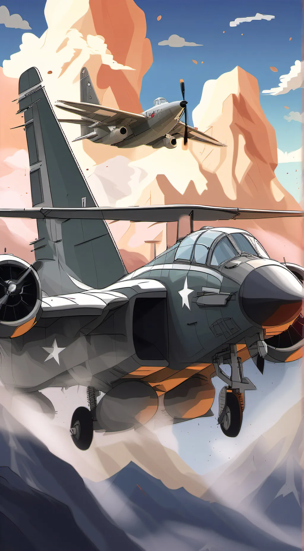 ai character: Dogfight  background