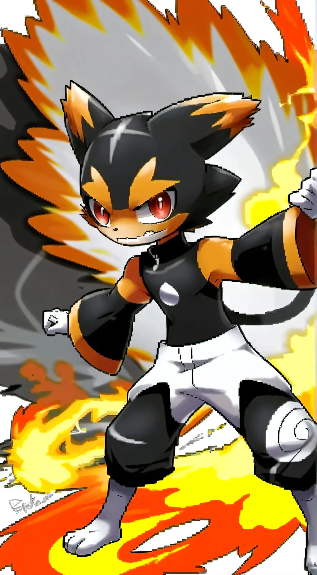 ai character: löwe background