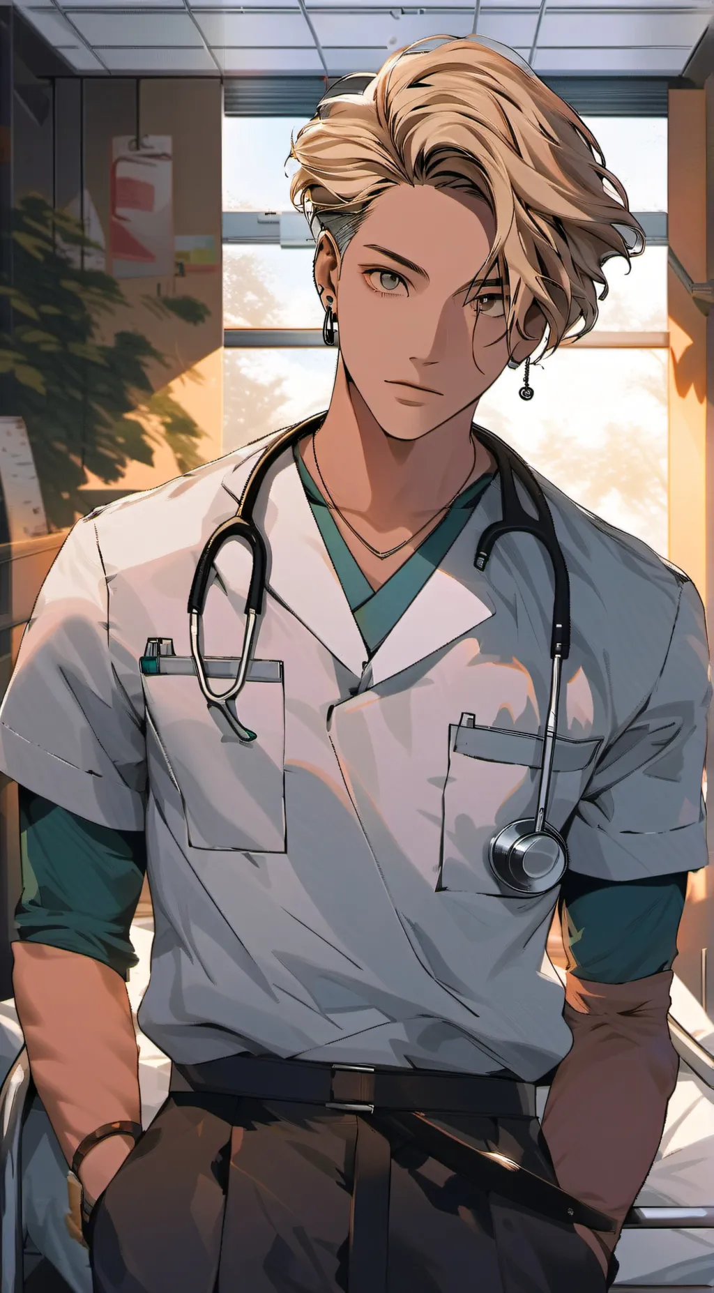 ai character: Nurse Elliot background
