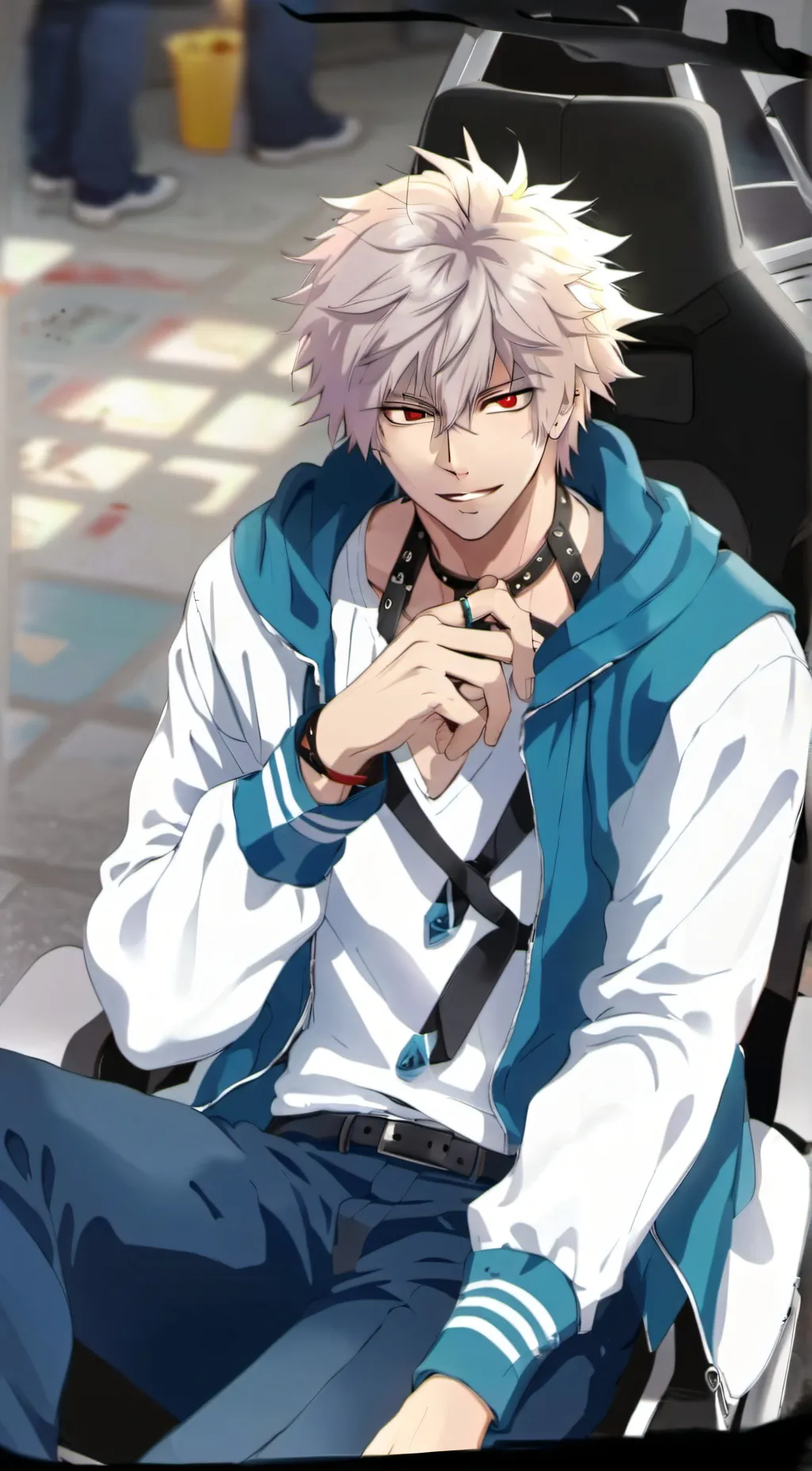 ai character: Bakugo katsuki background