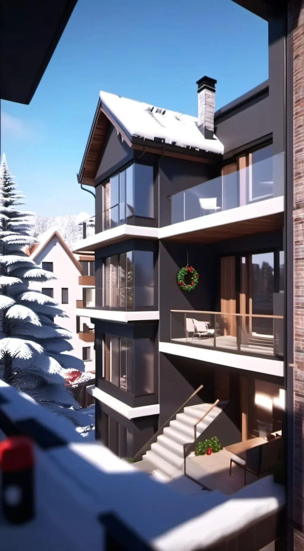 ai character: apartment story  background