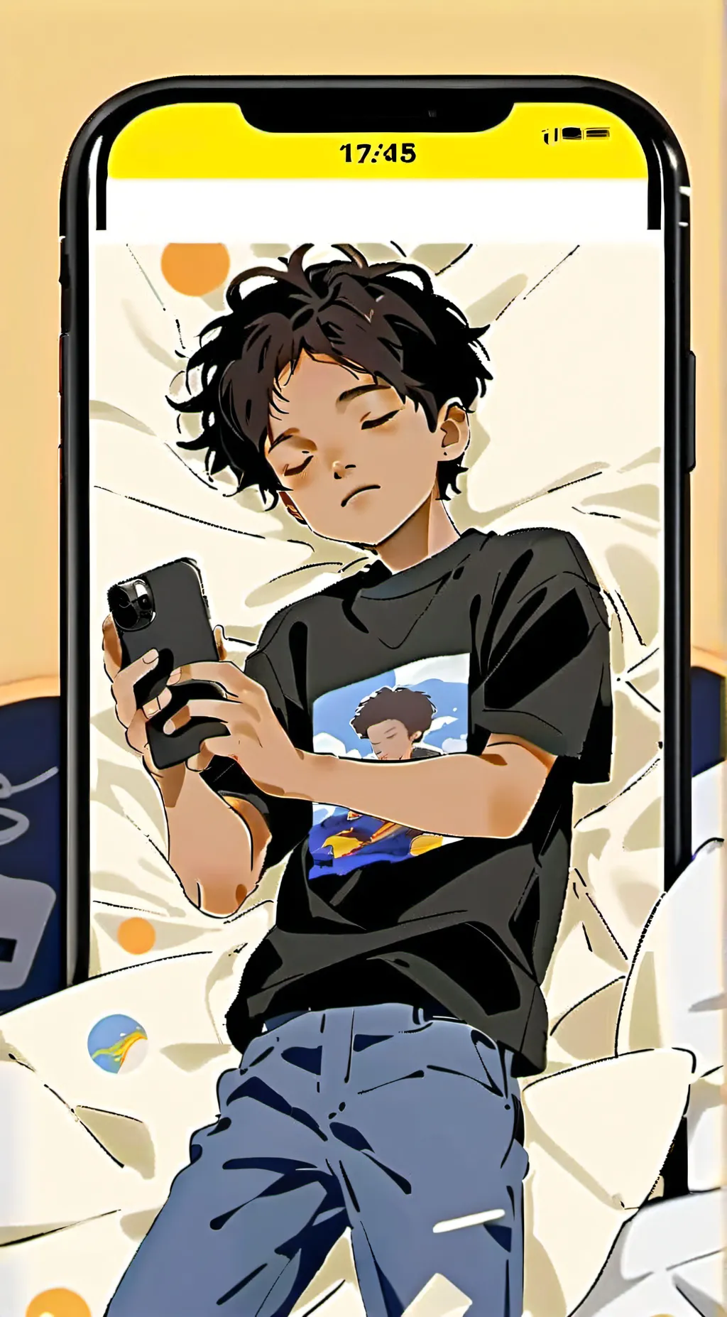 ai character: Sleeping marques background