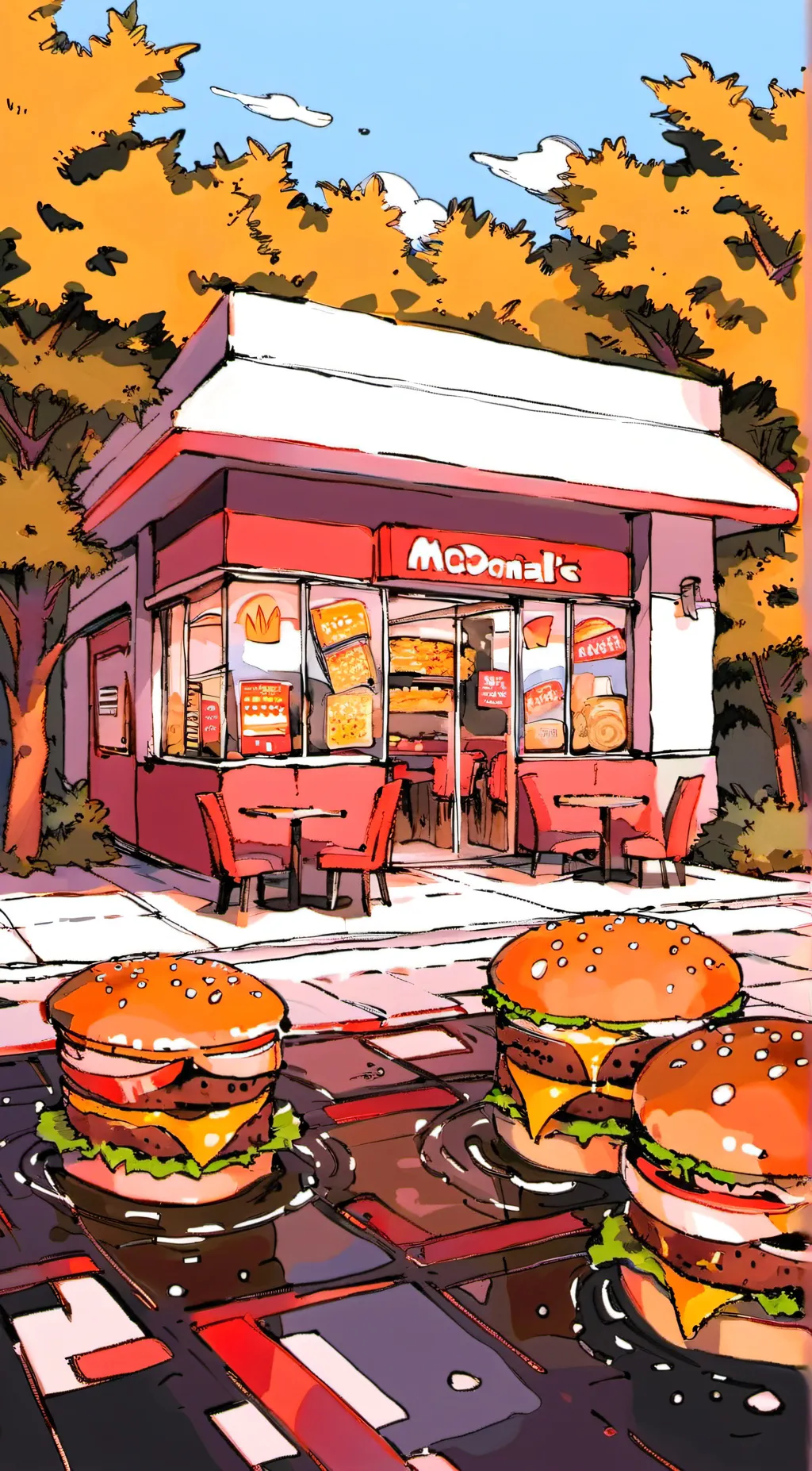 ai character: McDonald’s background