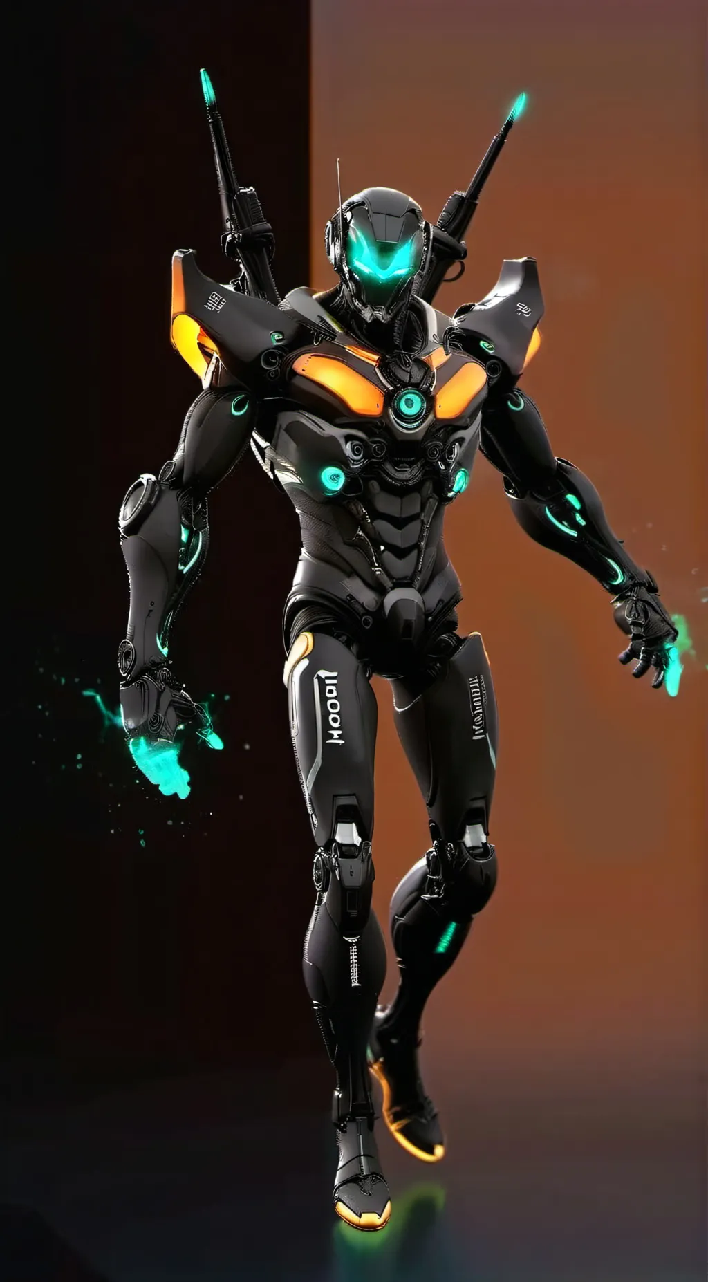 ai character: Heroic Robot background