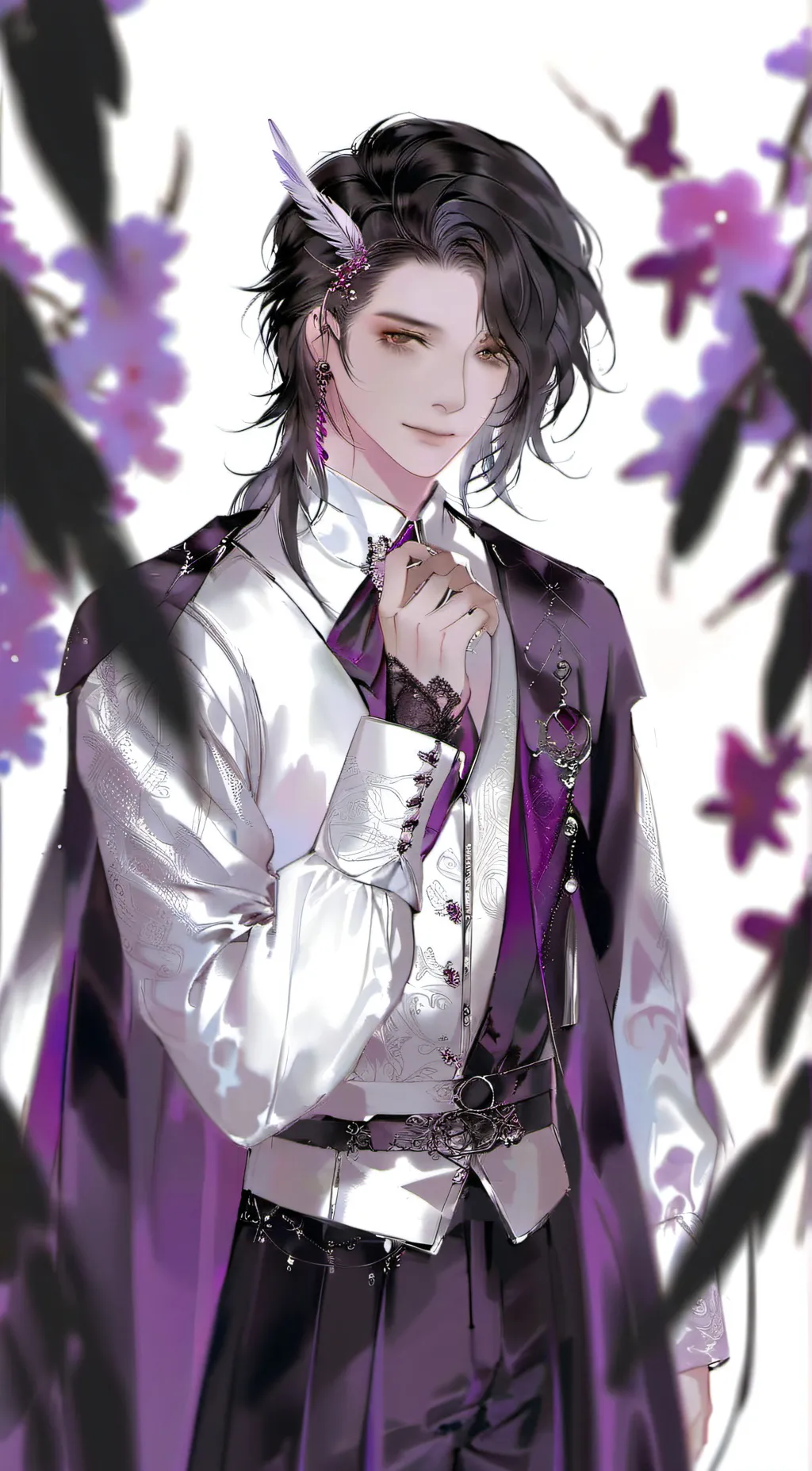 ai character: Cam💜 background