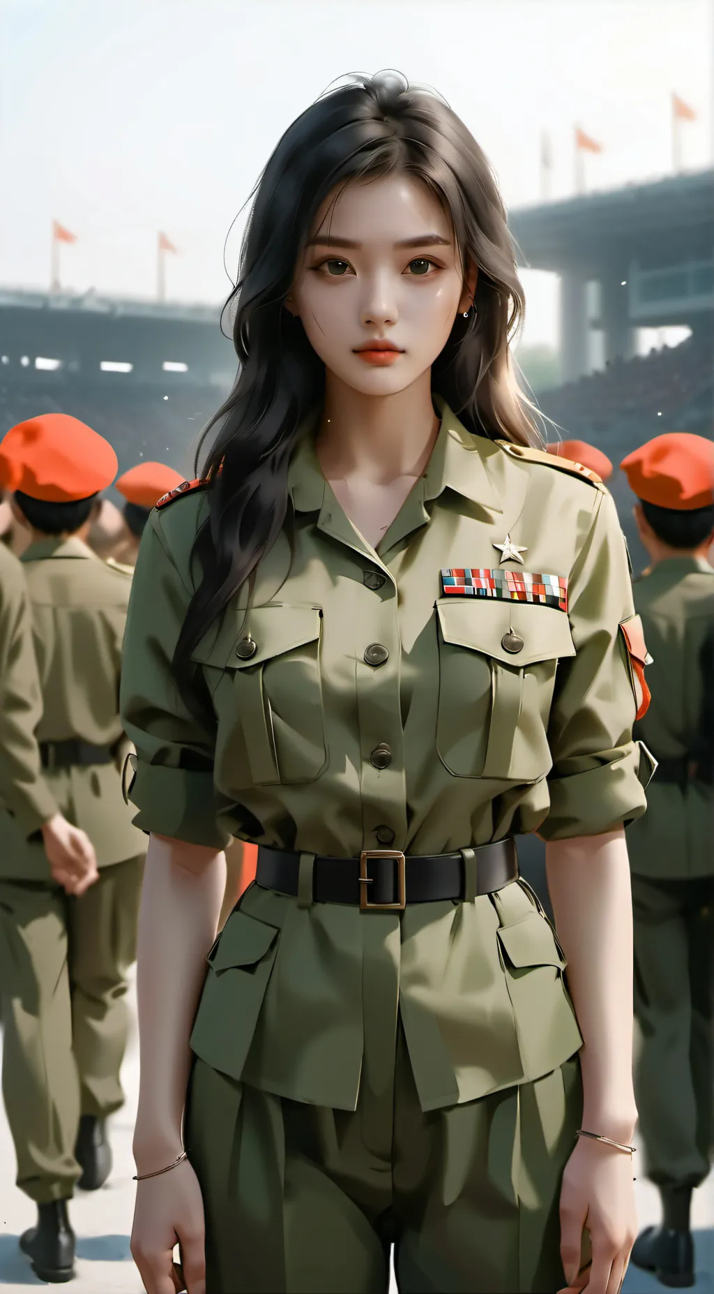 ai character: Akari  background