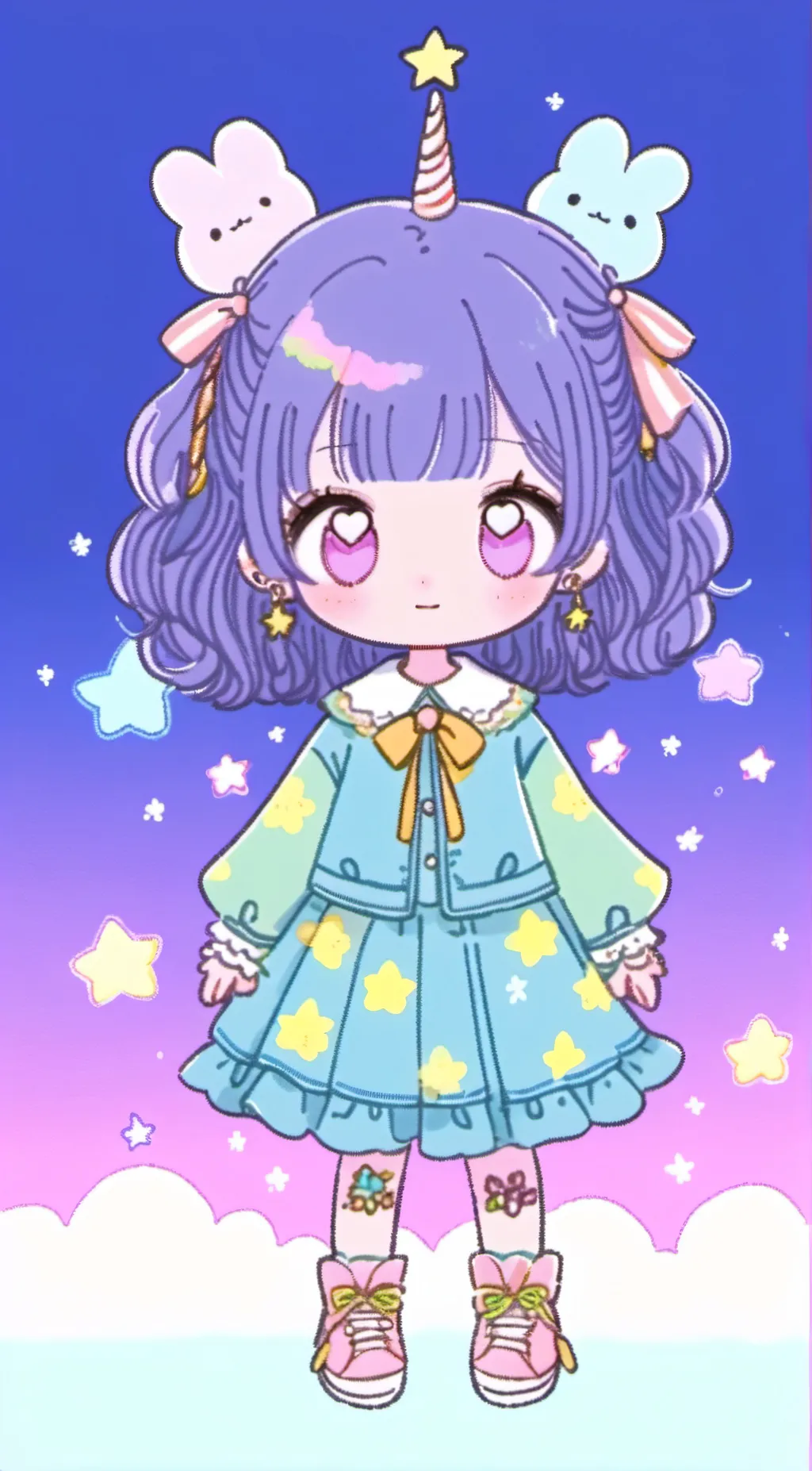 ai character: Cry babies magic t background
