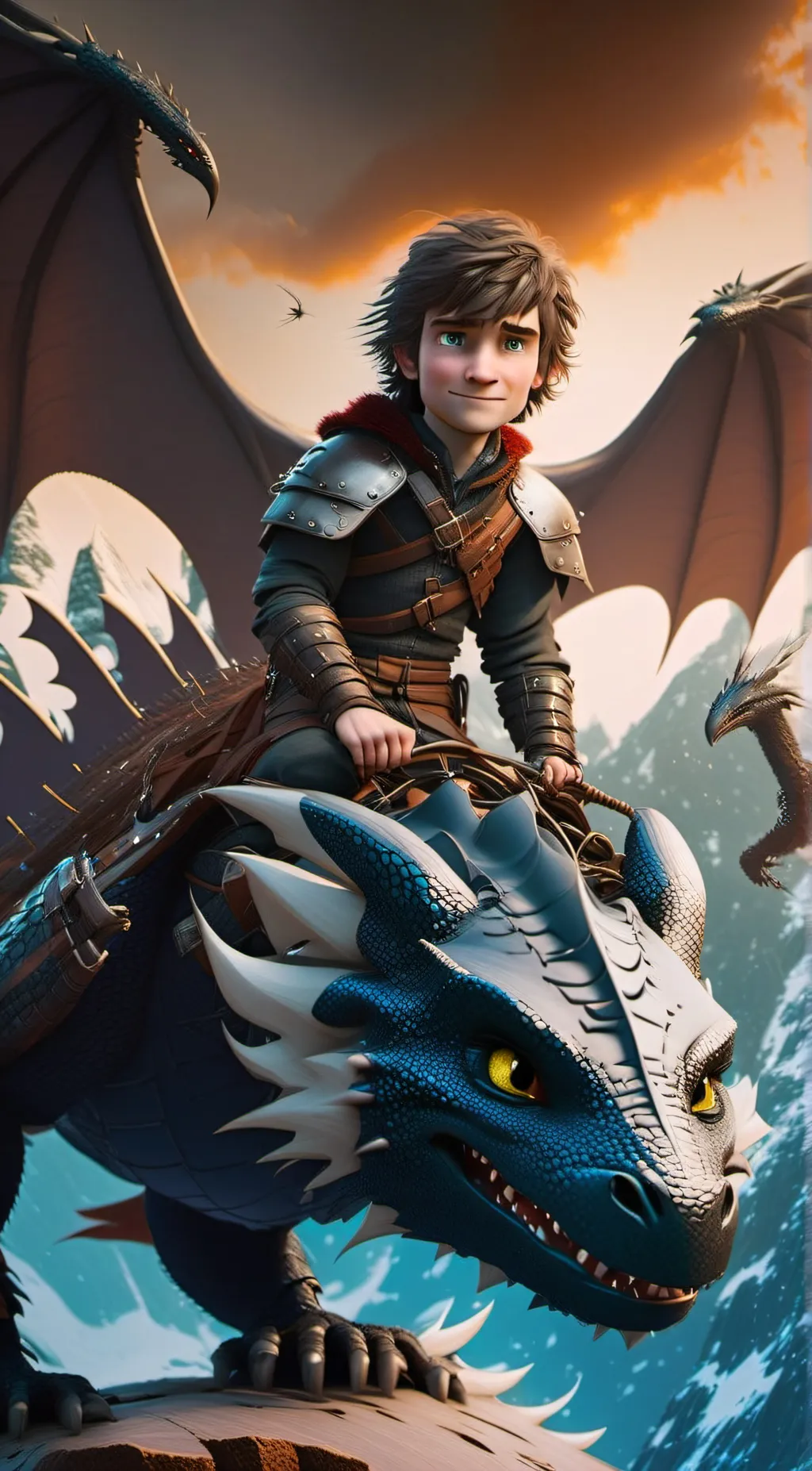 ai character: dragon ridershttyd background