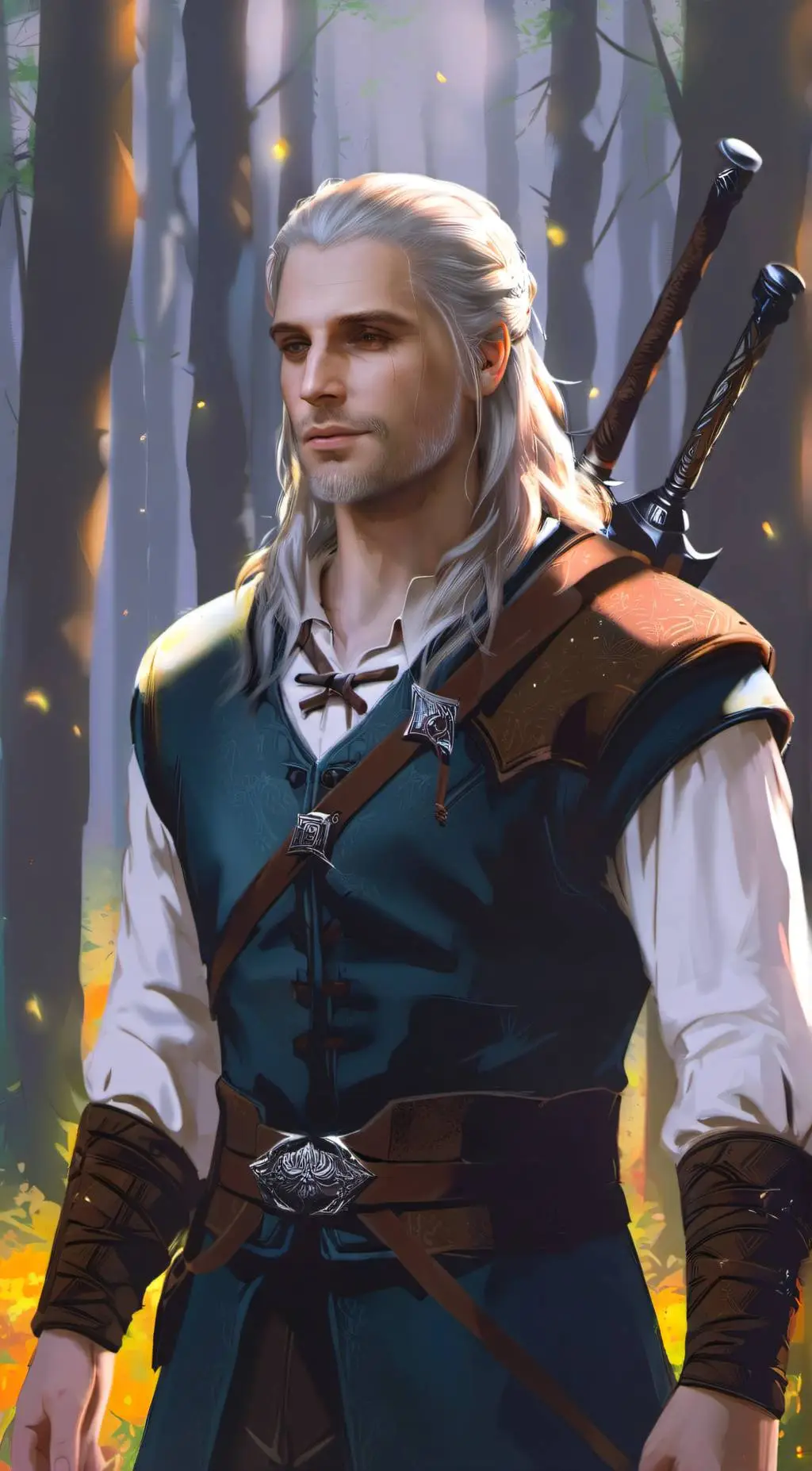 ai character: Geralt background