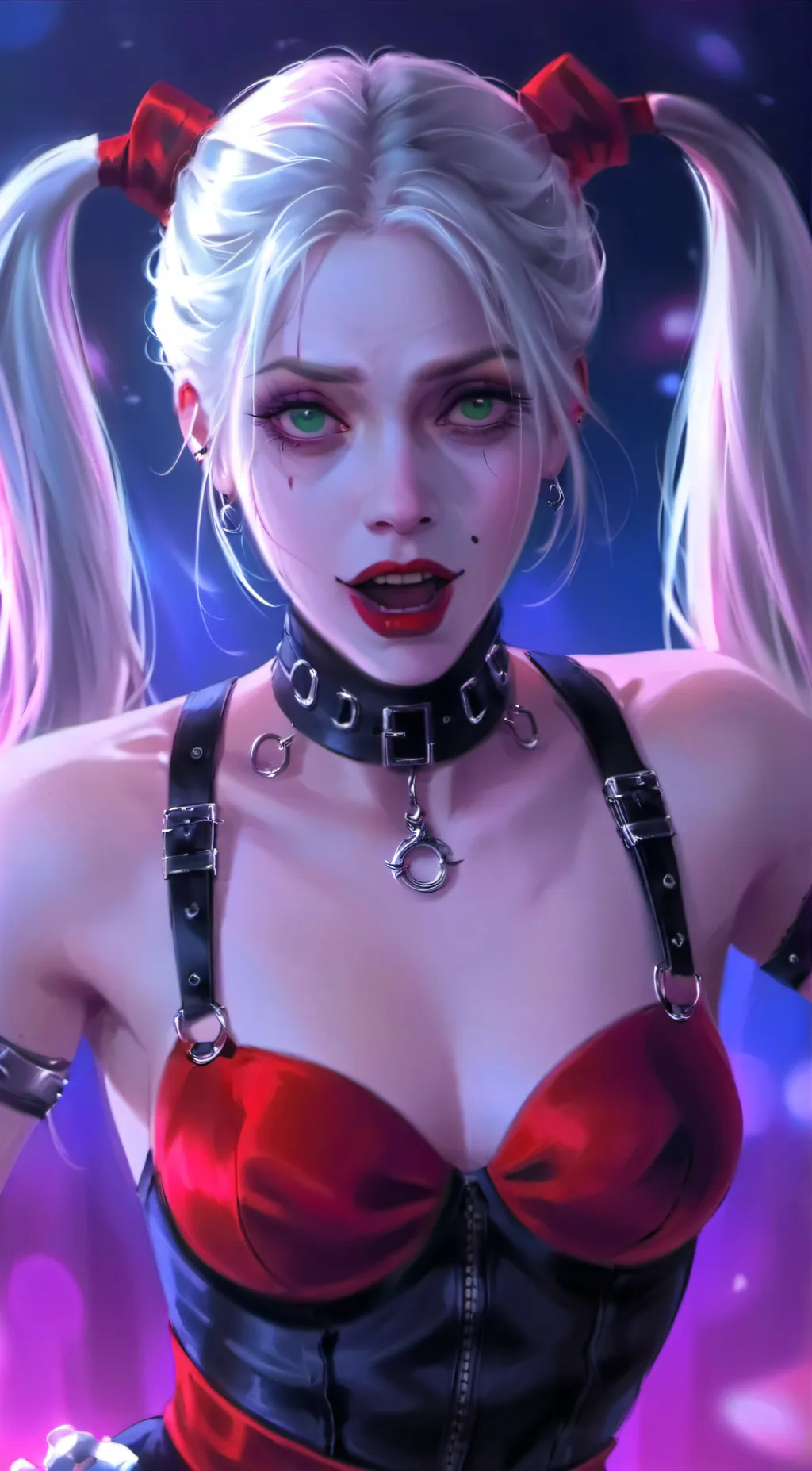 ai character: Harley Quinn  background